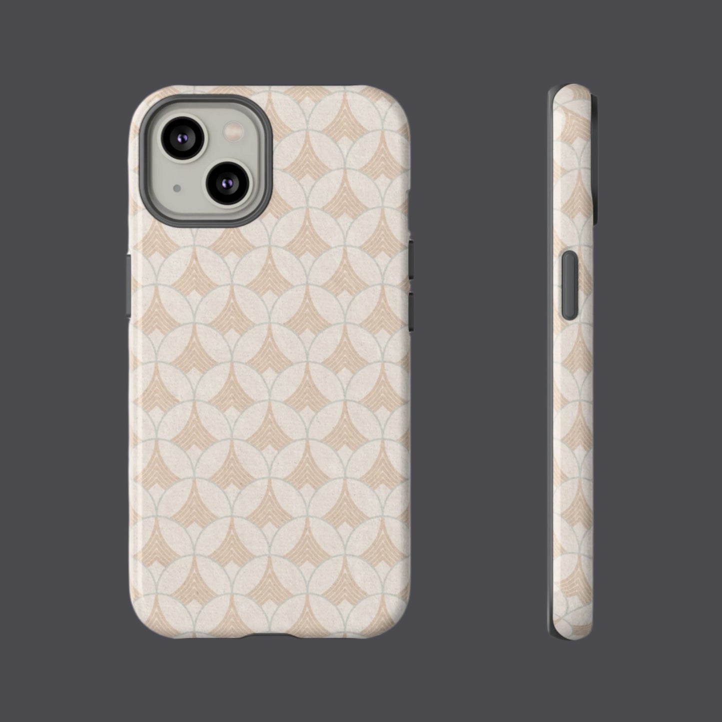 Art Deco Elegance Protective Phone Case Pearl Whisper (iPhone, Pixel, Galaxy)