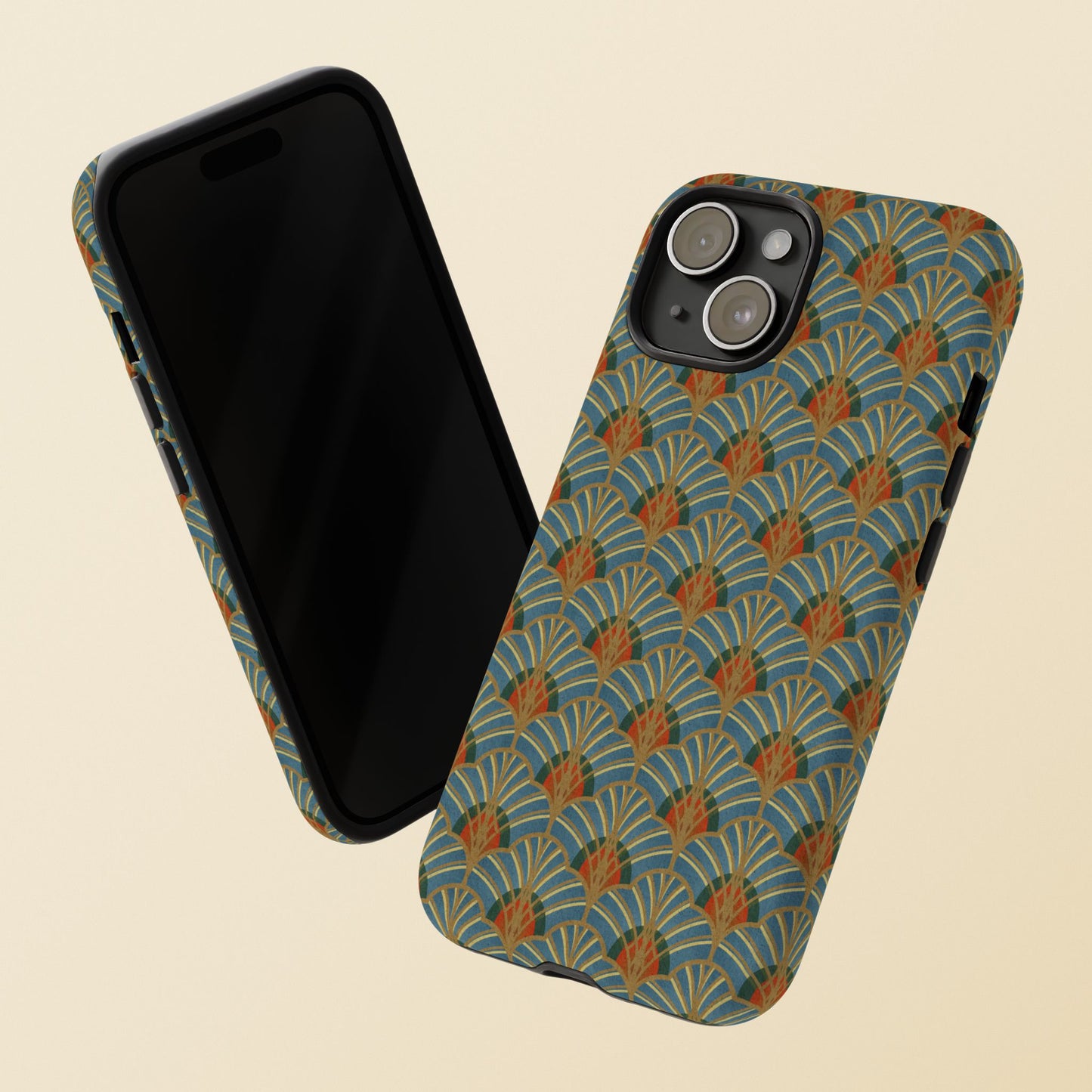 Art Deco Elegance Protective Phone Case Malachite Echo (iPhone, Pixel, Galaxy)