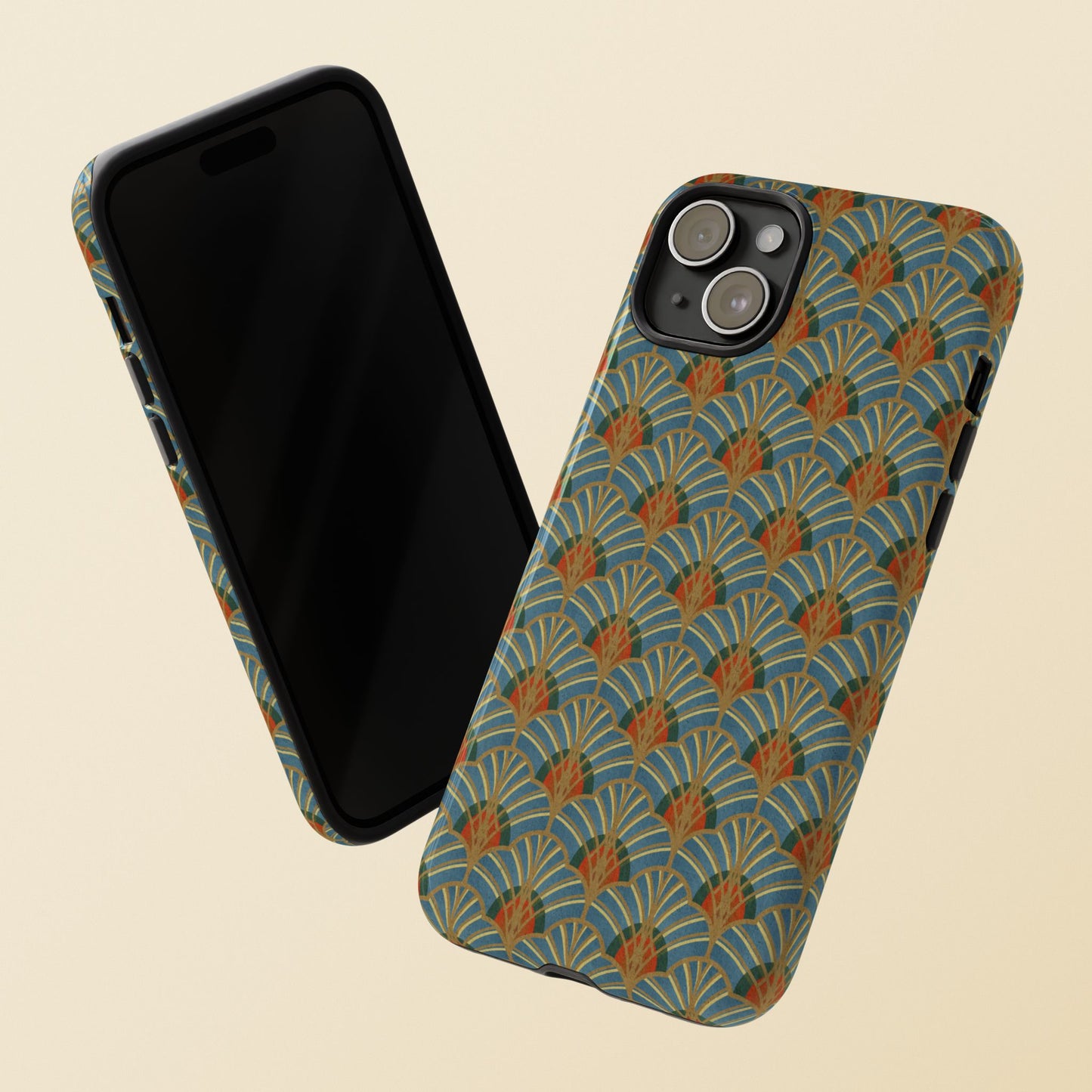 Art Deco Elegance Protective Phone Case Malachite Echo (iPhone, Pixel, Galaxy)