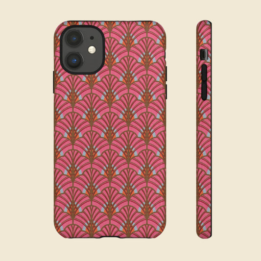 Art Deco Elegance Protective Phone Case Rose Quartz Radiance (iPhone, Pixel, Galaxy)