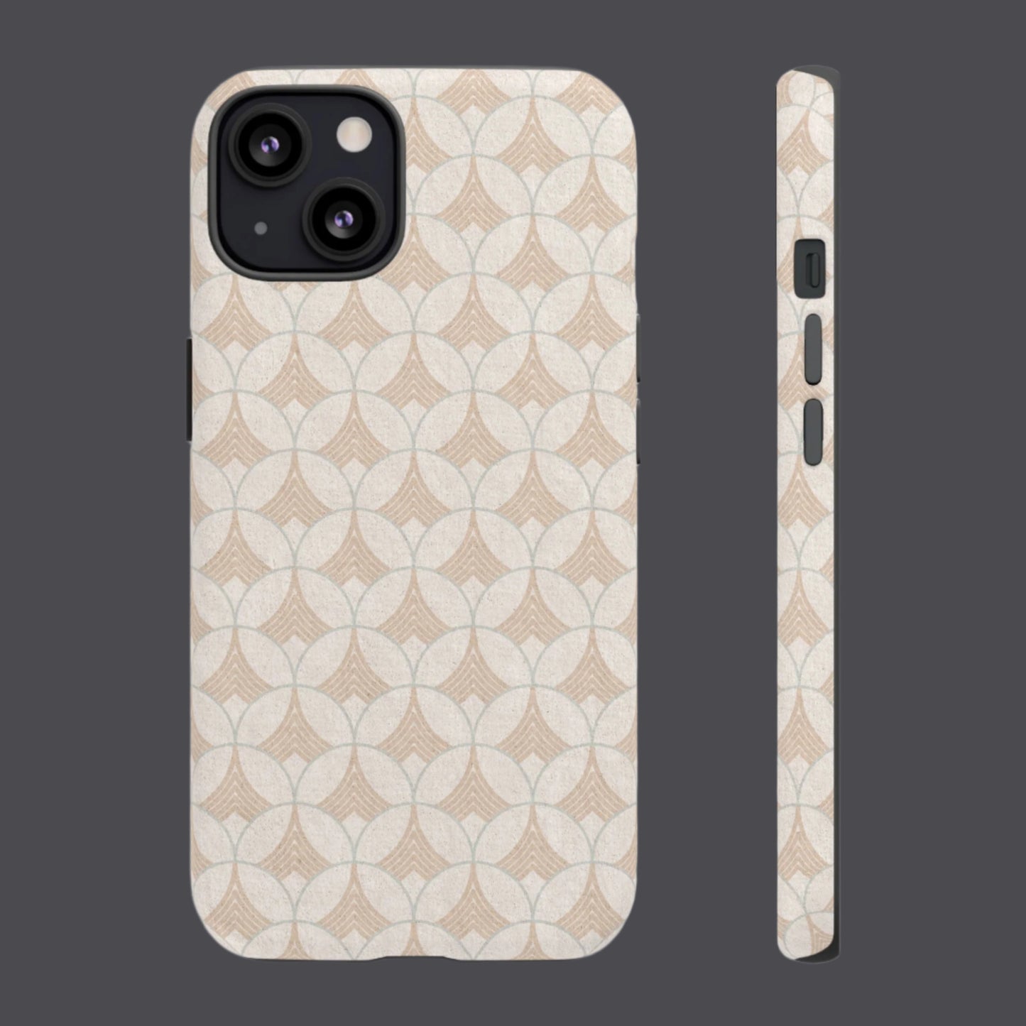 Art Deco Elegance Protective Phone Case Pearl Whisper (iPhone, Pixel, Galaxy)