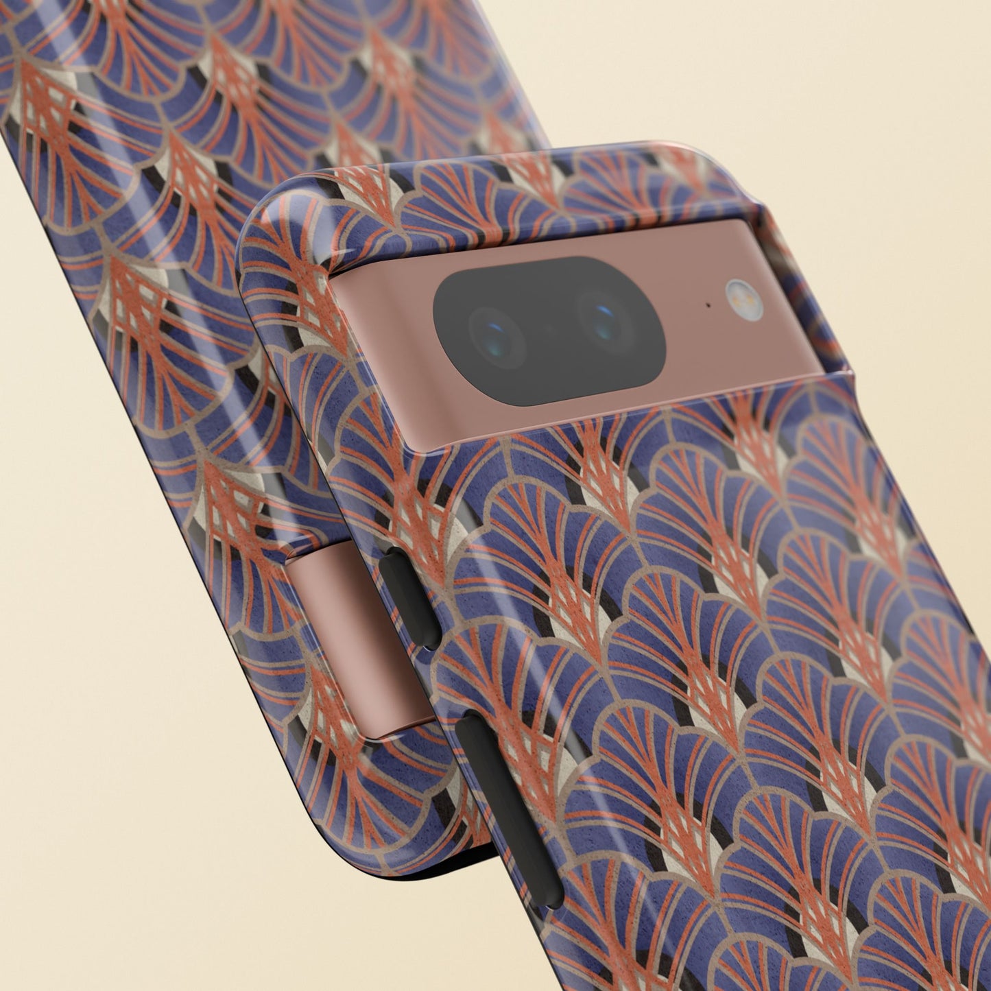 Art Deco Elegance Protective Phone Case Sapphire Dusk