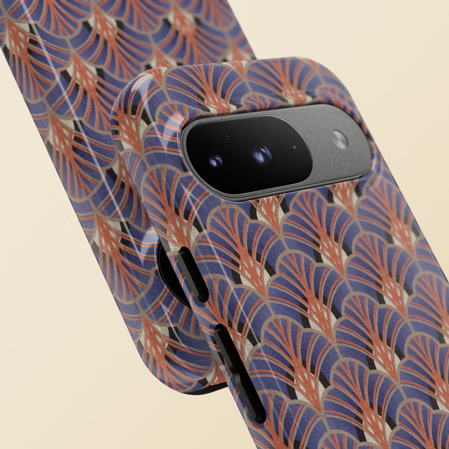 Art Deco Elegance Protective Phone Case Sapphire Dusk