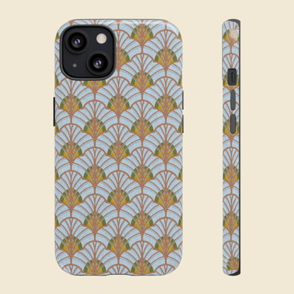 Art Deco Elegance Protective Phone Case Aquamarine Dream (iPhone, Pixel, Galaxy)