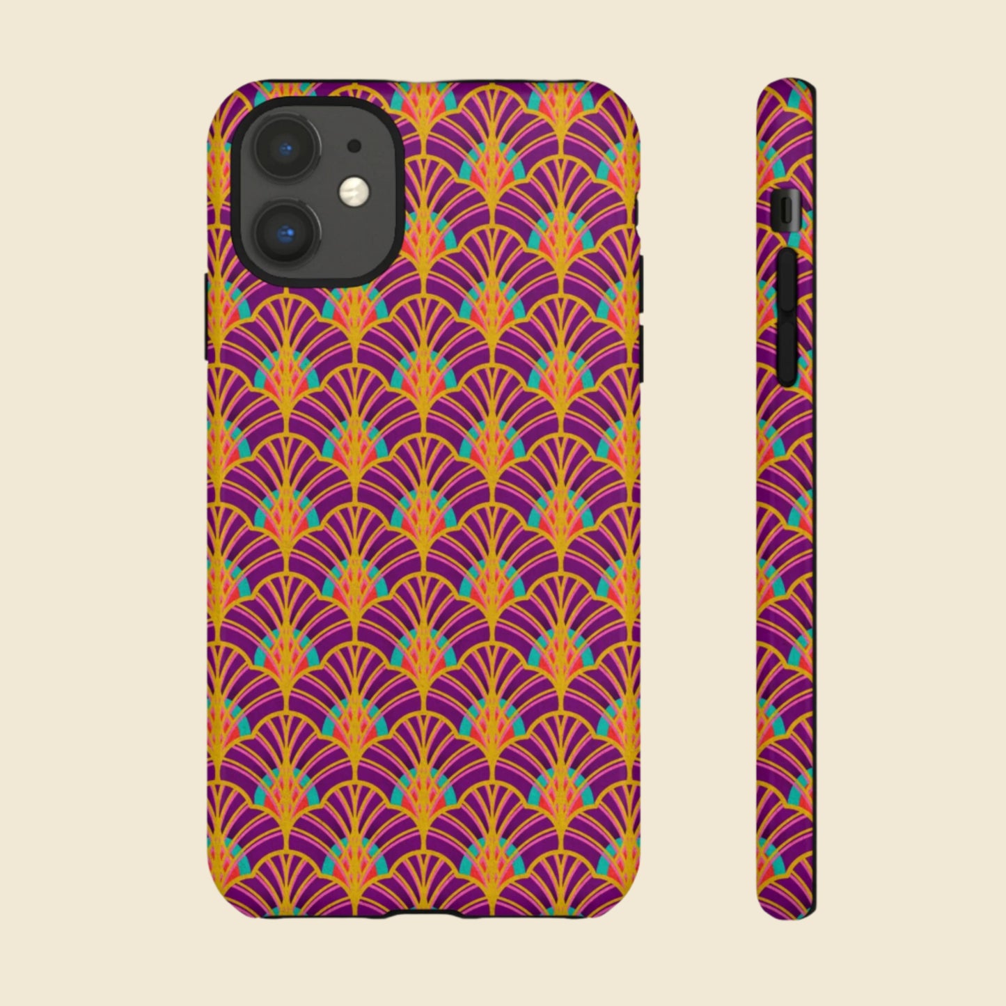Art Deco Elegance Protective Phone Case Amethyst Glow (iPhone, Pixel, Galaxy)
