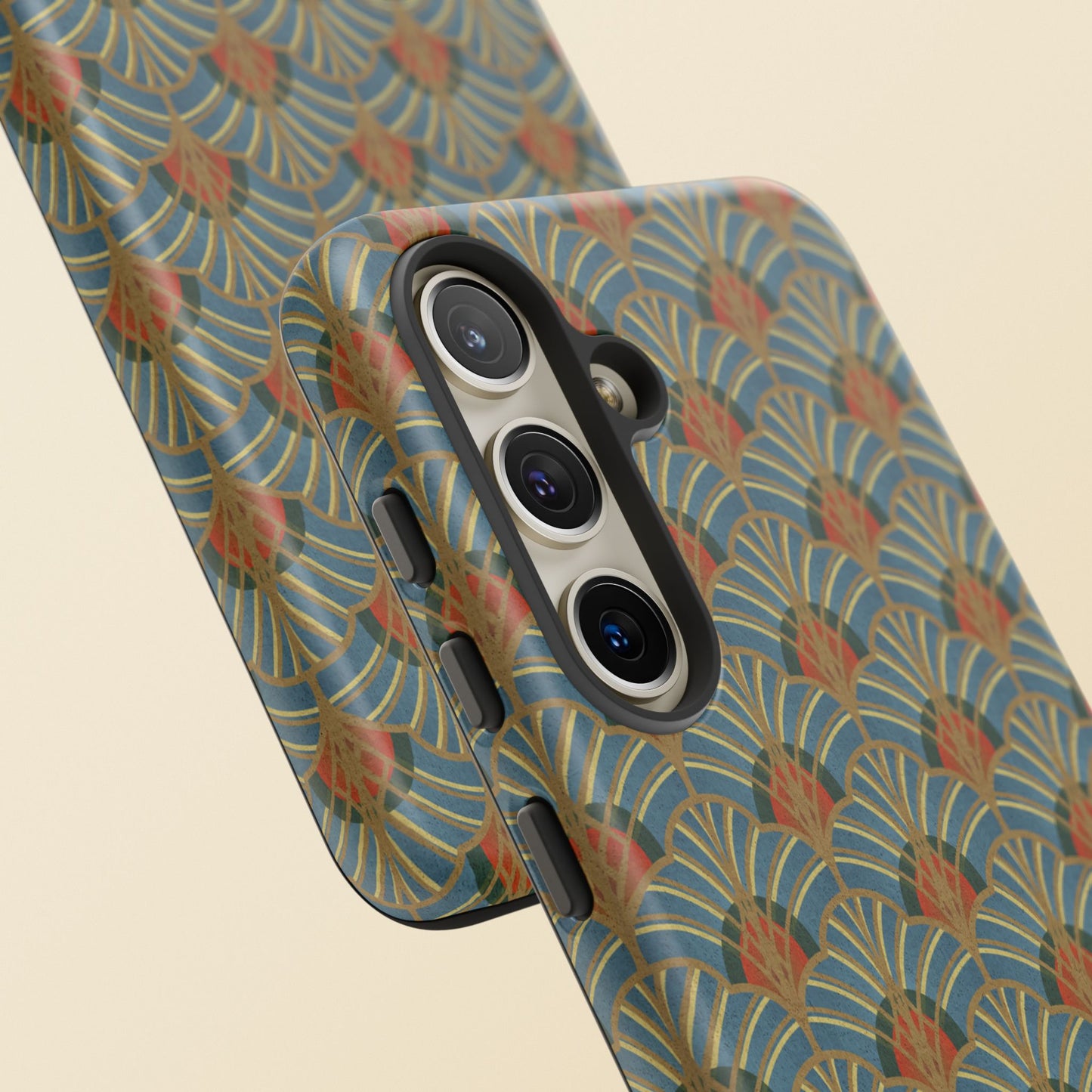 Art Deco Elegance Protective Phone Case Malachite Echo (iPhone, Pixel, Galaxy)