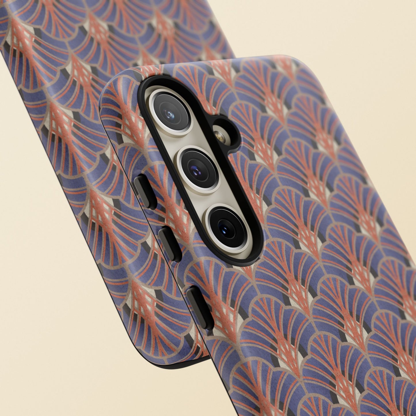 Art Deco Elegance Protective Phone Case Sapphire Dusk
