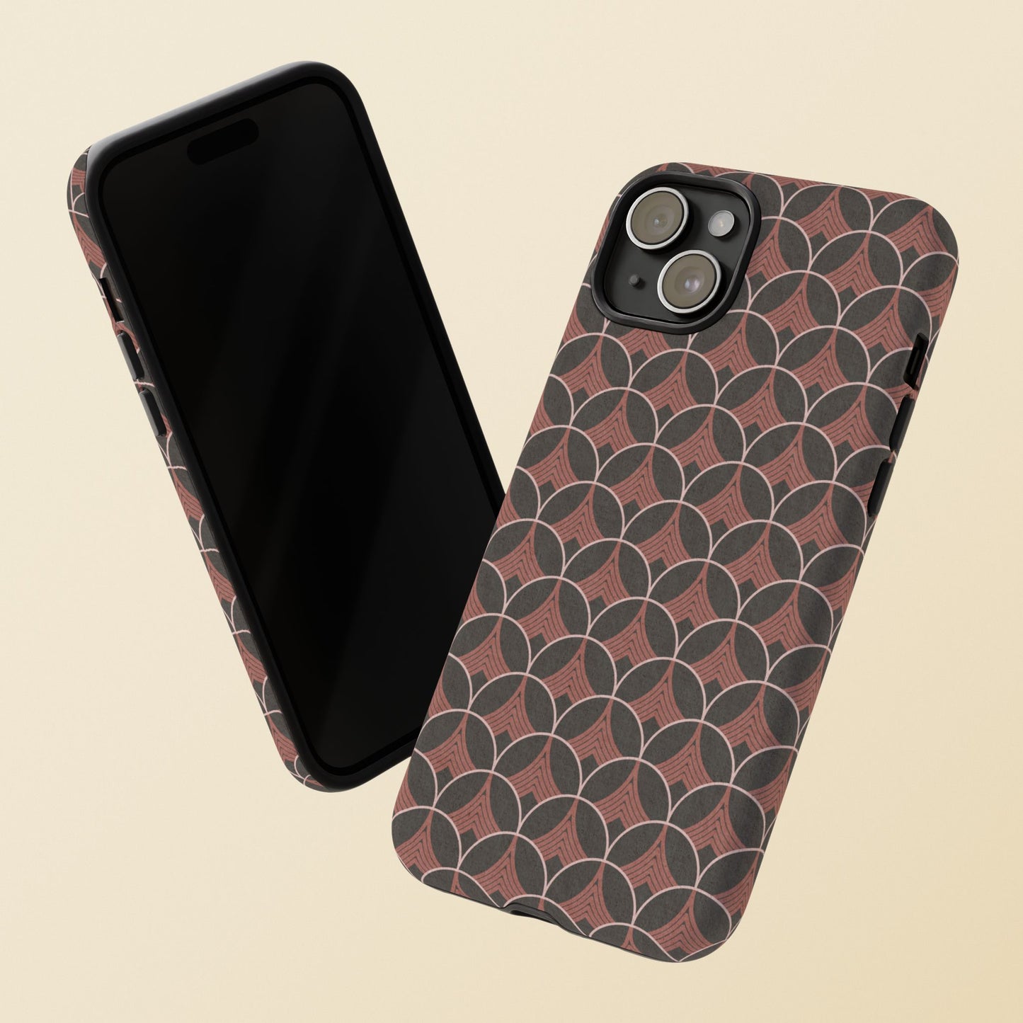Art Deco Elegance Protective Phone Case Carnelian Cadence (iPhone, Pixel, Galaxy)