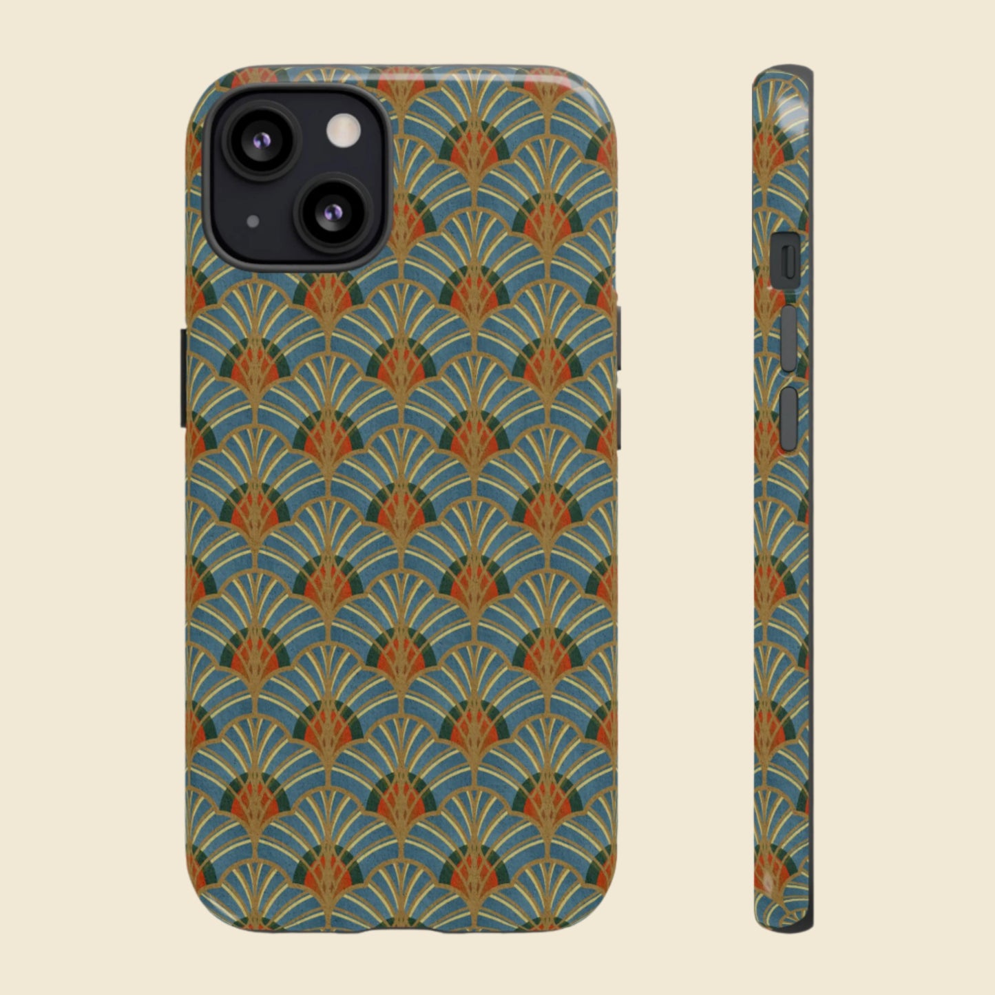 Art Deco Elegance Protective Phone Case Malachite Echo (iPhone, Pixel, Galaxy)