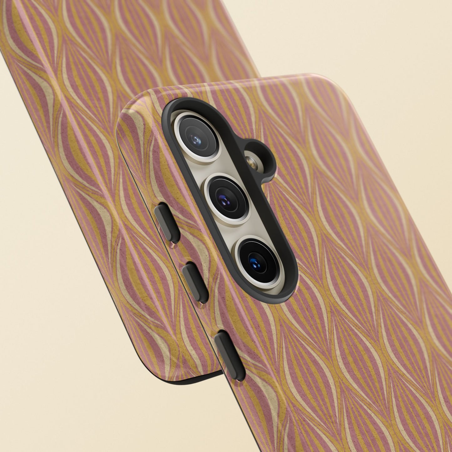 Art Deco Elegance Protective Phone Case Bronze Blush (iPhone, Pixel, Galaxy)