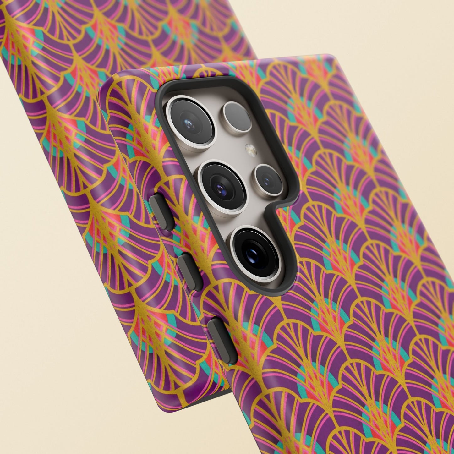 Art Deco Elegance Protective Phone Case Amethyst Glow (iPhone, Pixel, Galaxy)