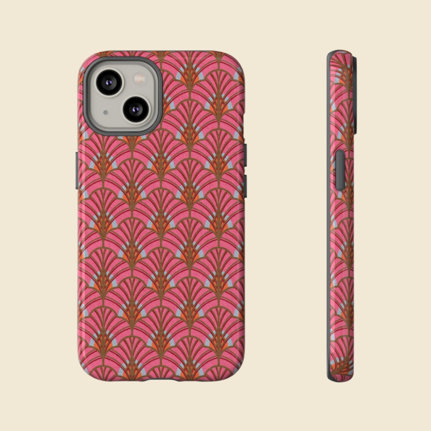 Art Deco Elegance Protective Phone Case Rose Quartz Radiance (iPhone, Pixel, Galaxy)