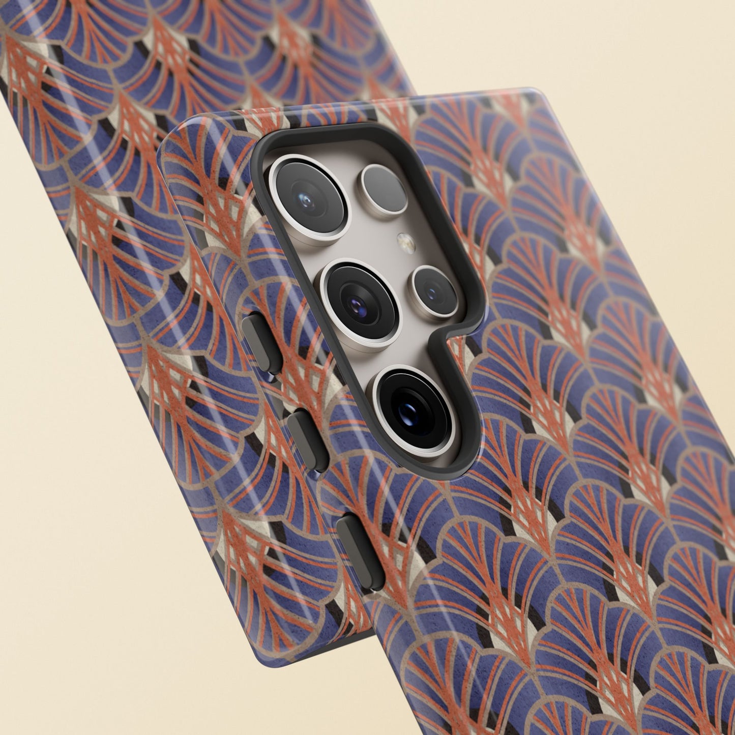 Art Deco Elegance Protective Phone Case Sapphire Dusk