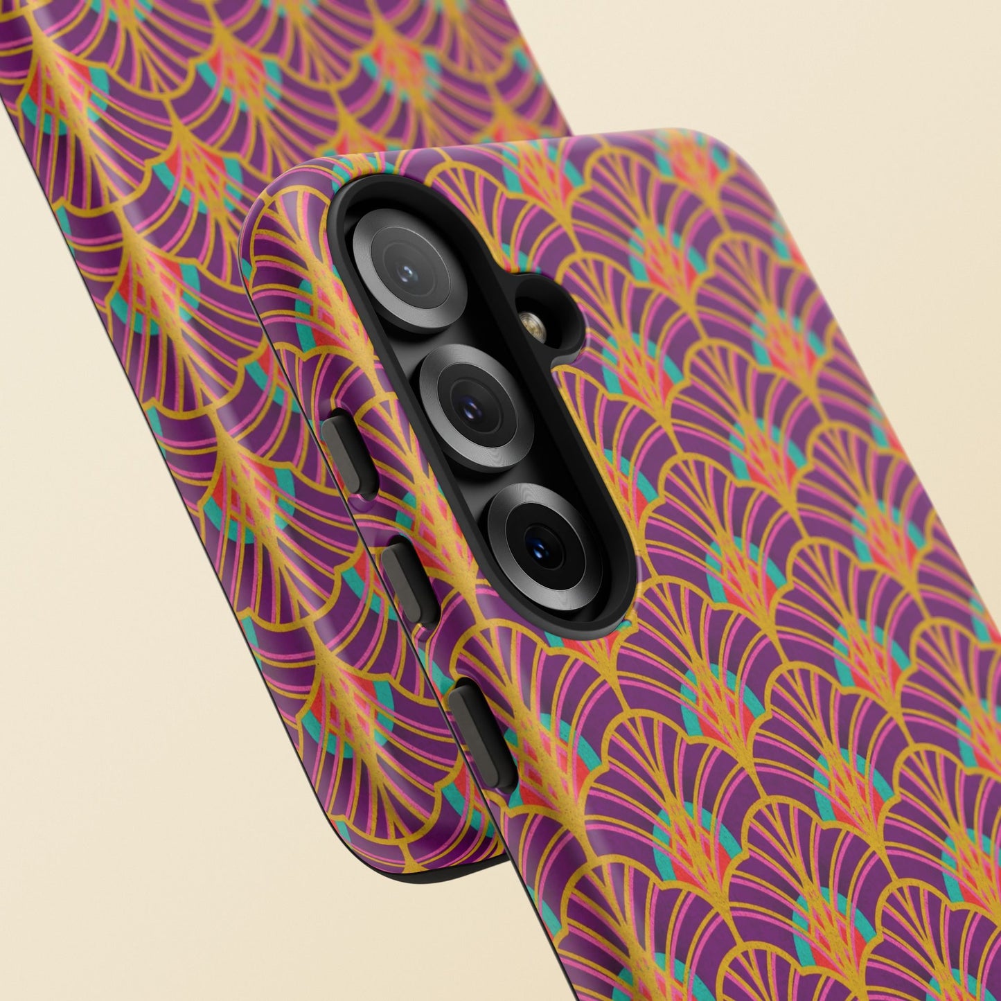 Art Deco Elegance Protective Phone Case Amethyst Glow (iPhone, Pixel, Galaxy)