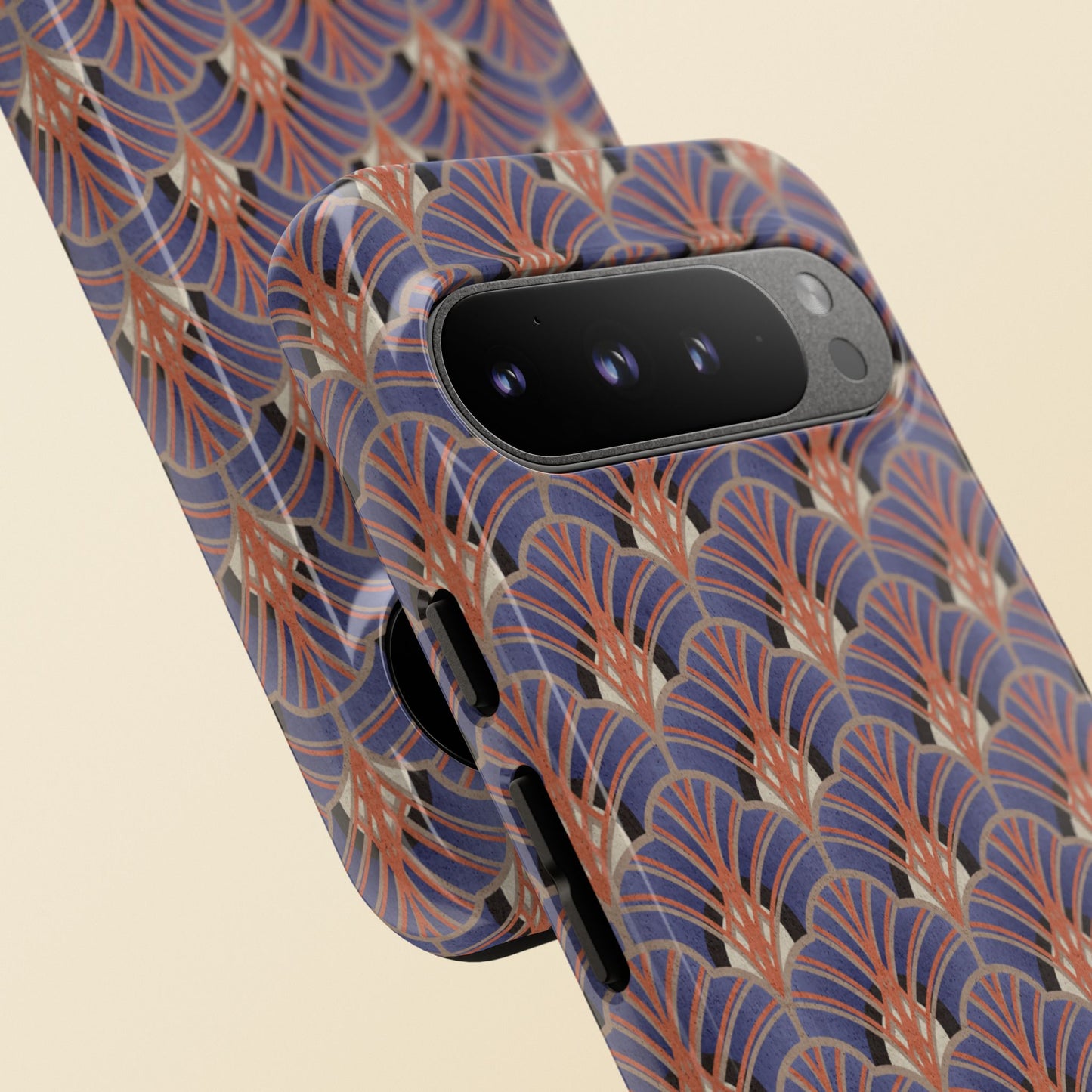 Art Deco Elegance Protective Phone Case Sapphire Dusk