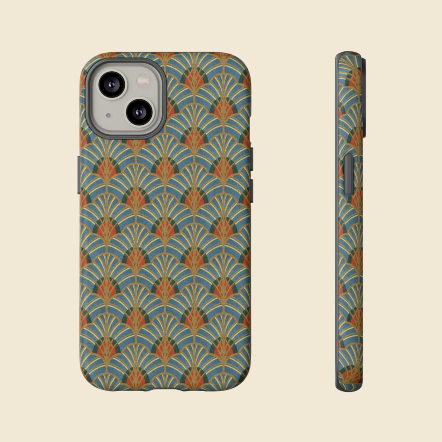 Art Deco Elegance Protective Phone Case Malachite Echo (iPhone, Pixel, Galaxy)