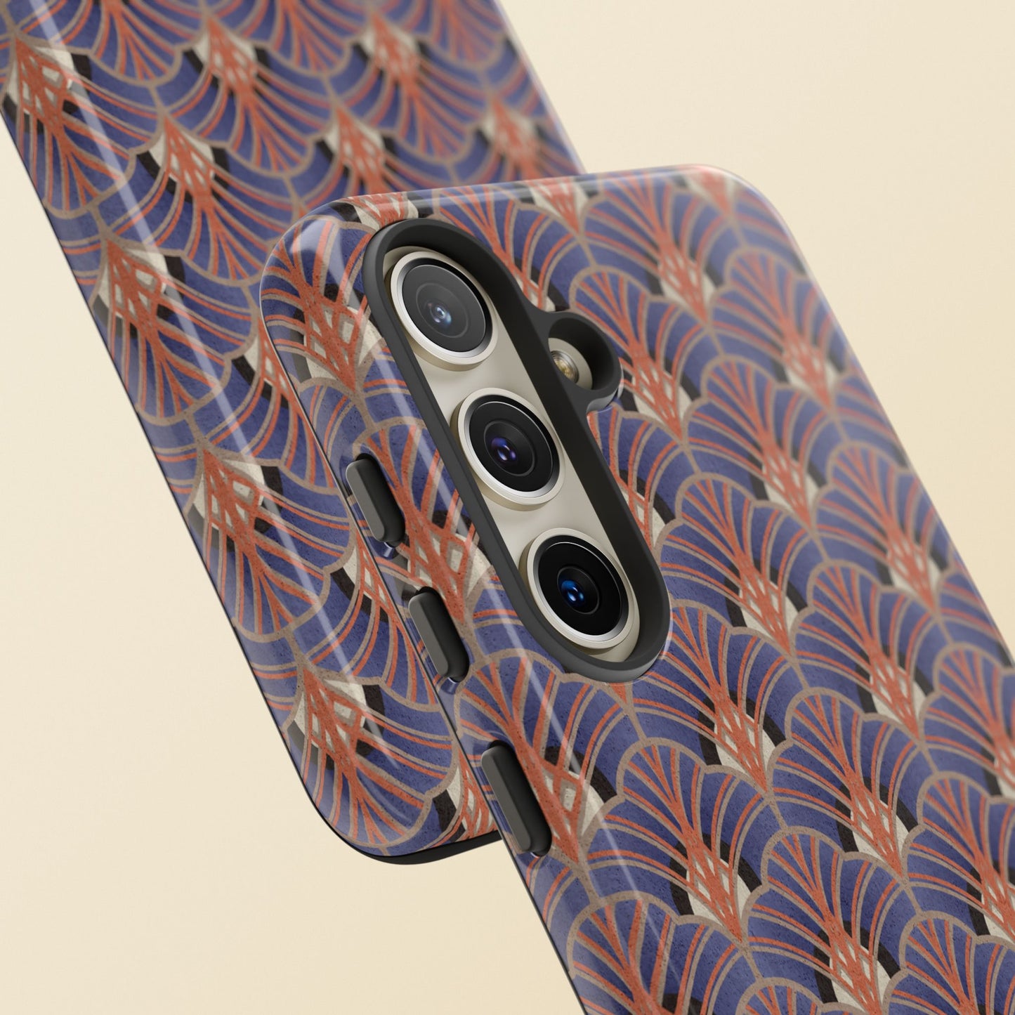 Art Deco Elegance Protective Phone Case Sapphire Dusk
