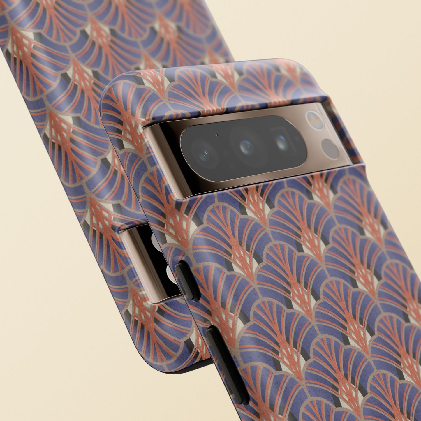 Art Deco Elegance Protective Phone Case Sapphire Dusk