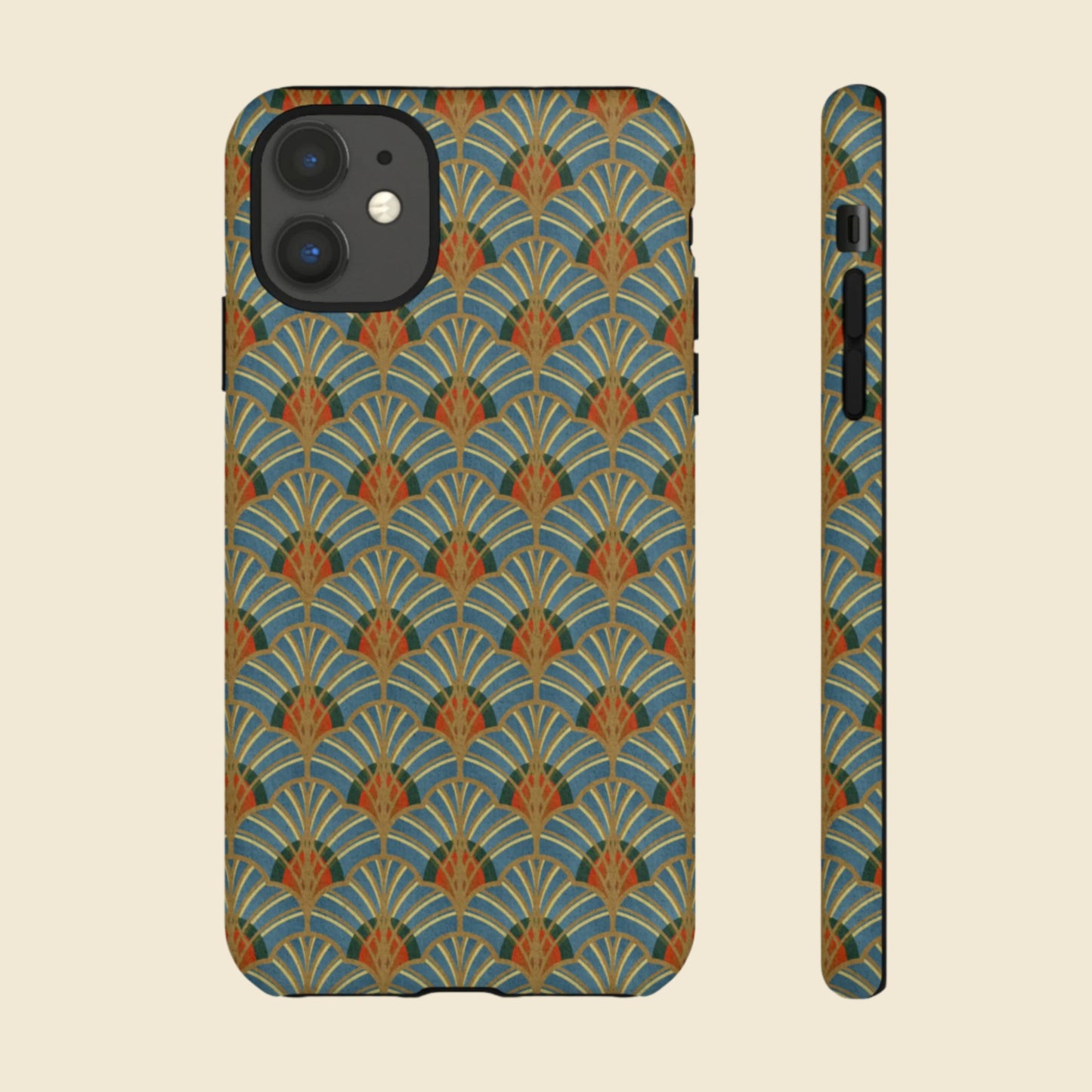 Art Deco Elegance Protective Phone Case Malachite Echo (iPhone, Pixel, Galaxy)