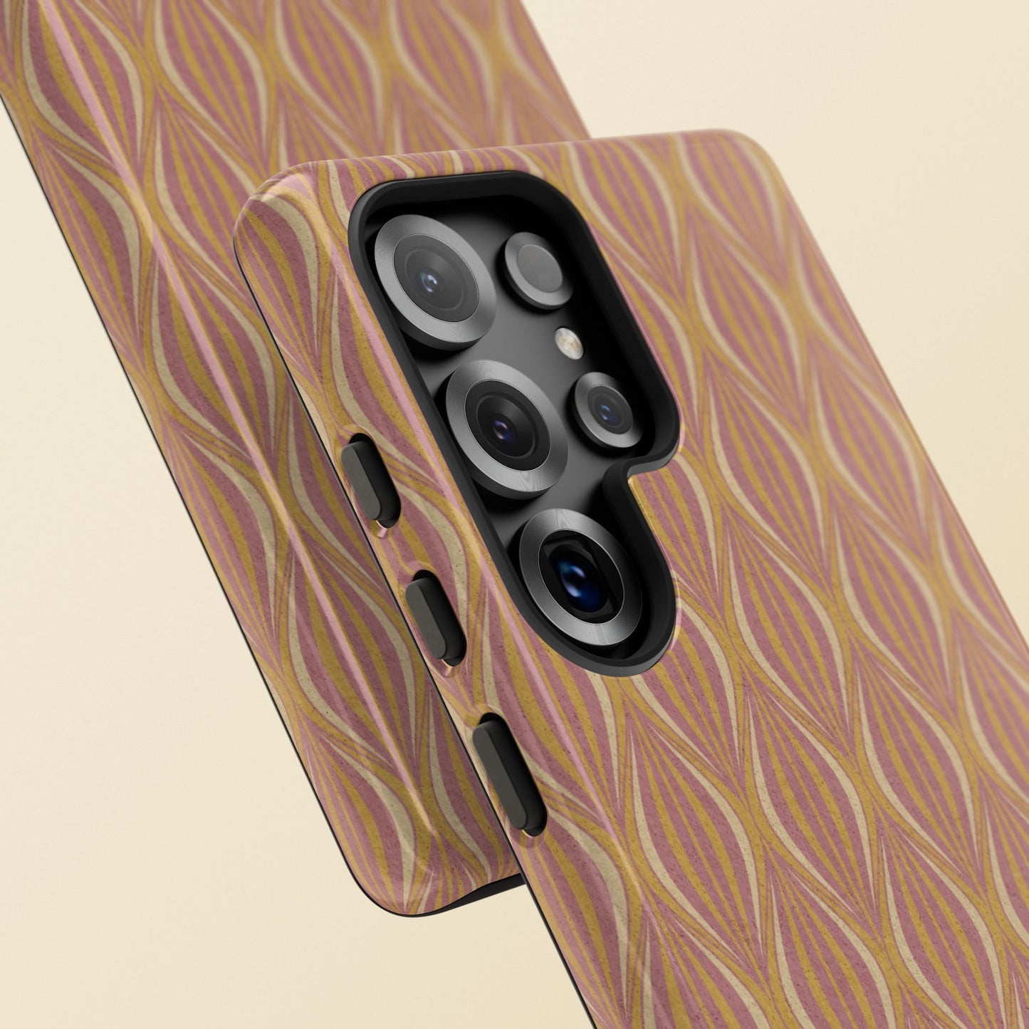 Art Deco Elegance Protective Phone Case Bronze Blush (iPhone, Pixel, Galaxy)