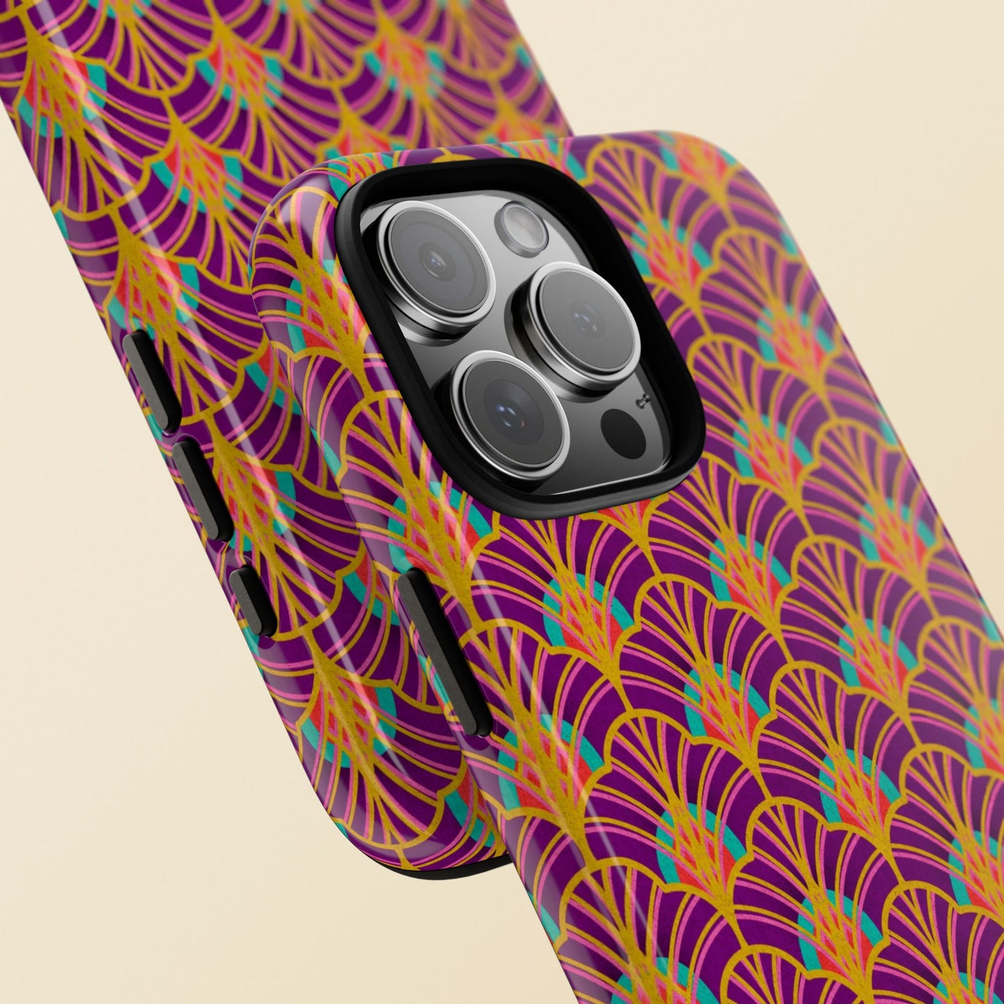 Art Deco Elegance Protective Phone Case Amethyst Glow (iPhone, Pixel, Galaxy)