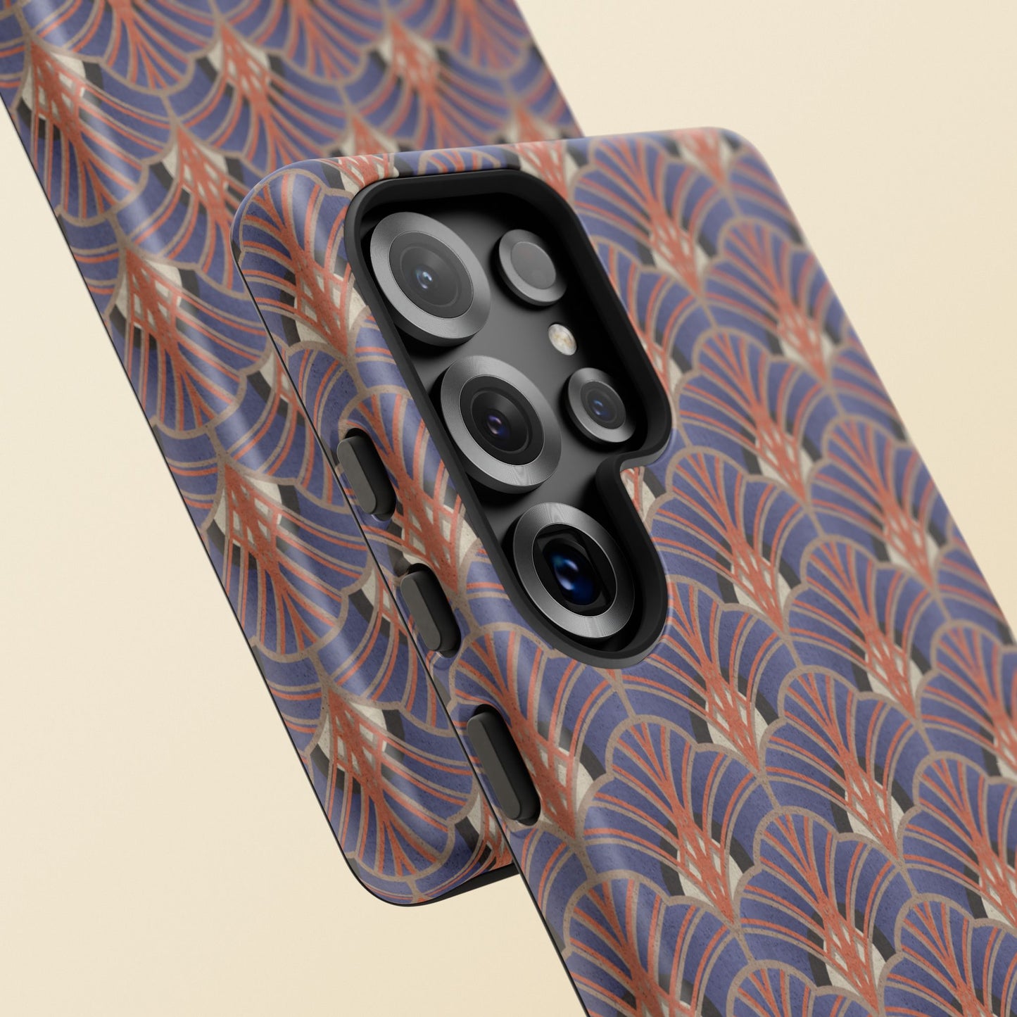 Art Deco Elegance Protective Phone Case Sapphire Dusk