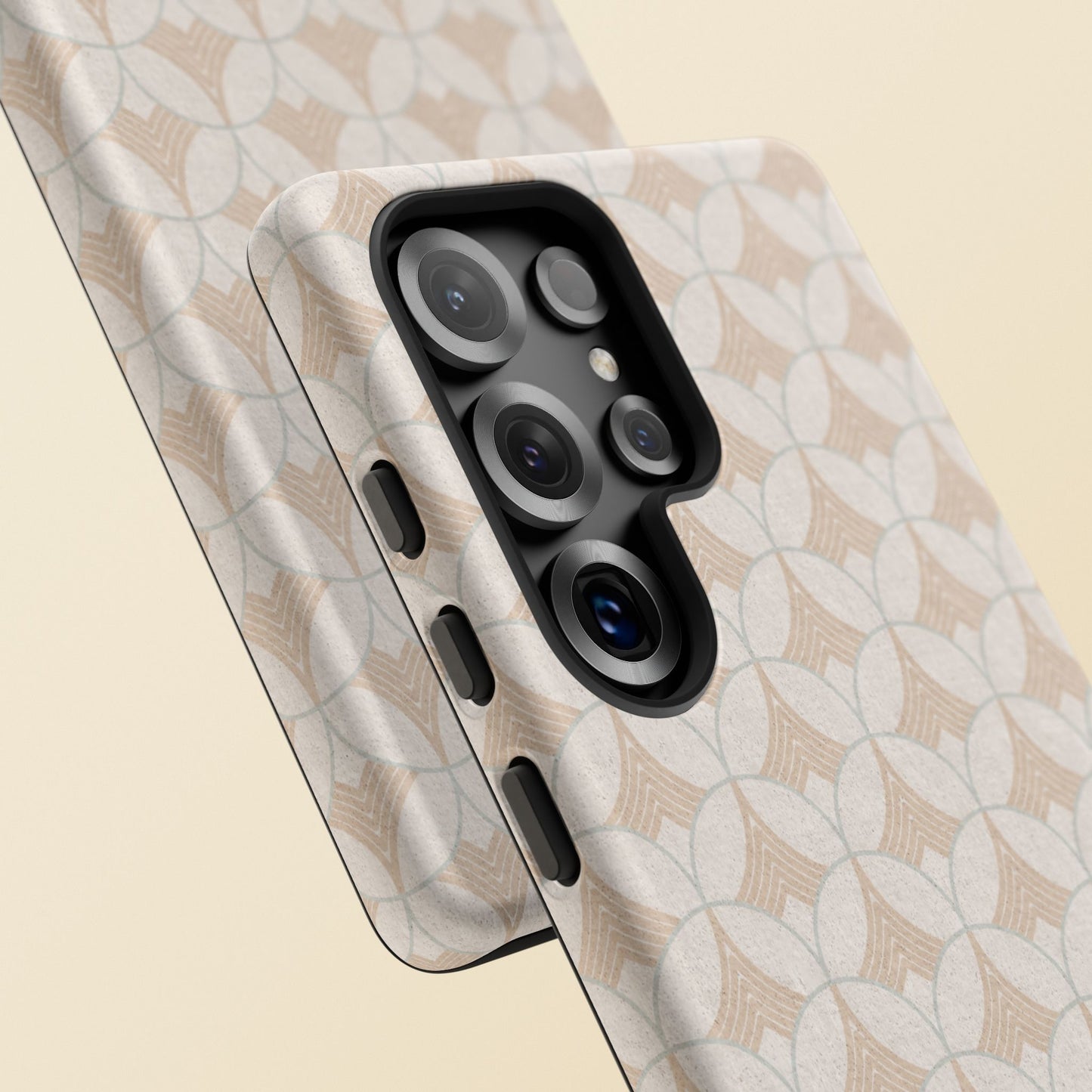 Art Deco Elegance Protective Phone Case Pearl Whisper (iPhone, Pixel, Galaxy)