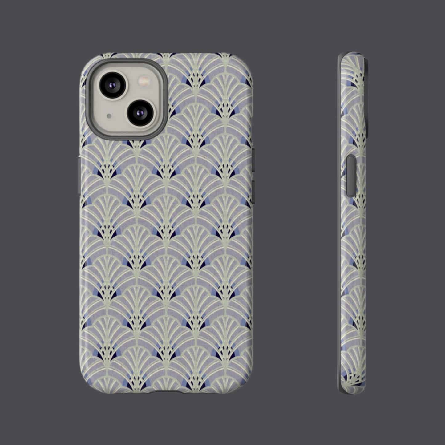 Art Deco Elegance Protective Phone Case Platinum Wave (iPhone, Pixel, Galaxy)