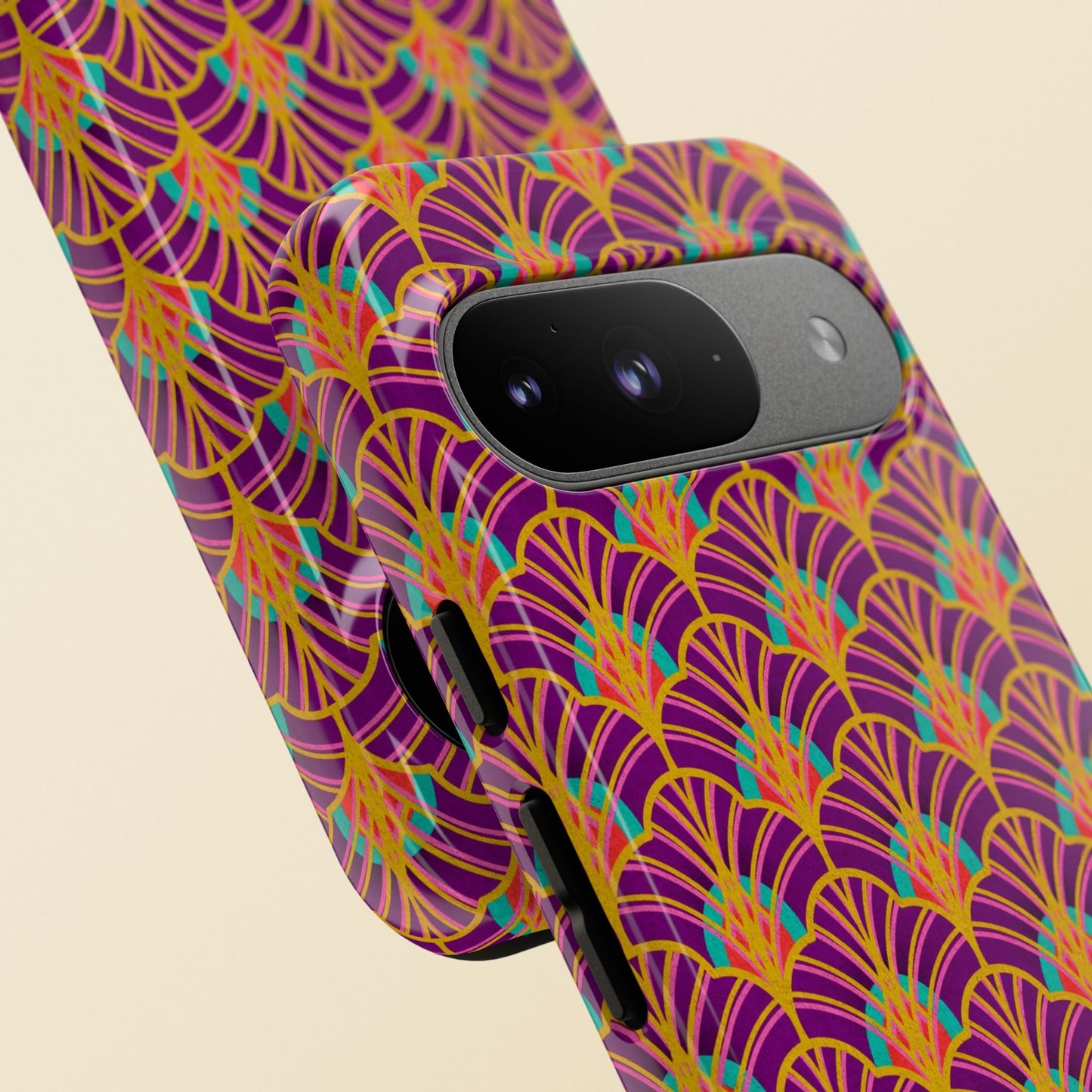 Art Deco Elegance Protective Phone Case Amethyst Glow (iPhone, Pixel, Galaxy)