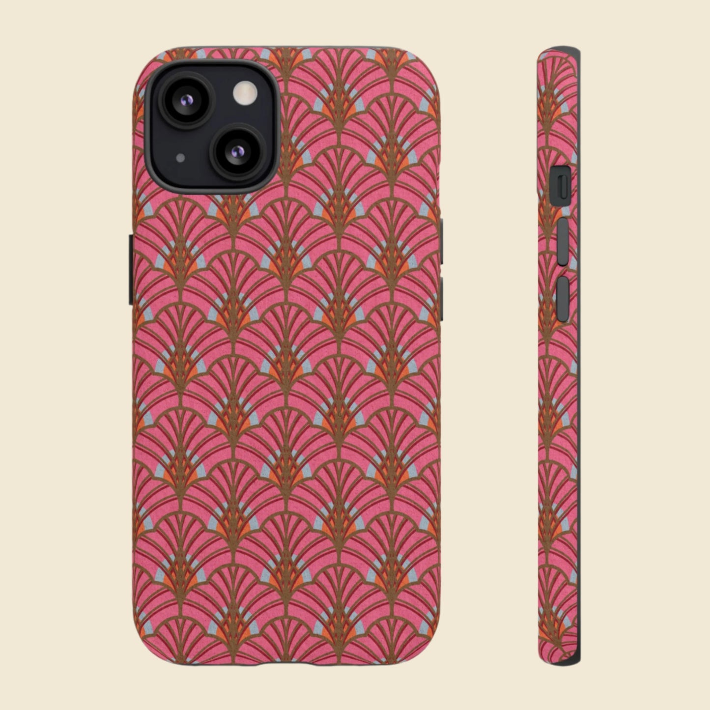 Art Deco Elegance Protective Phone Case Rose Quartz Radiance (iPhone, Pixel, Galaxy)