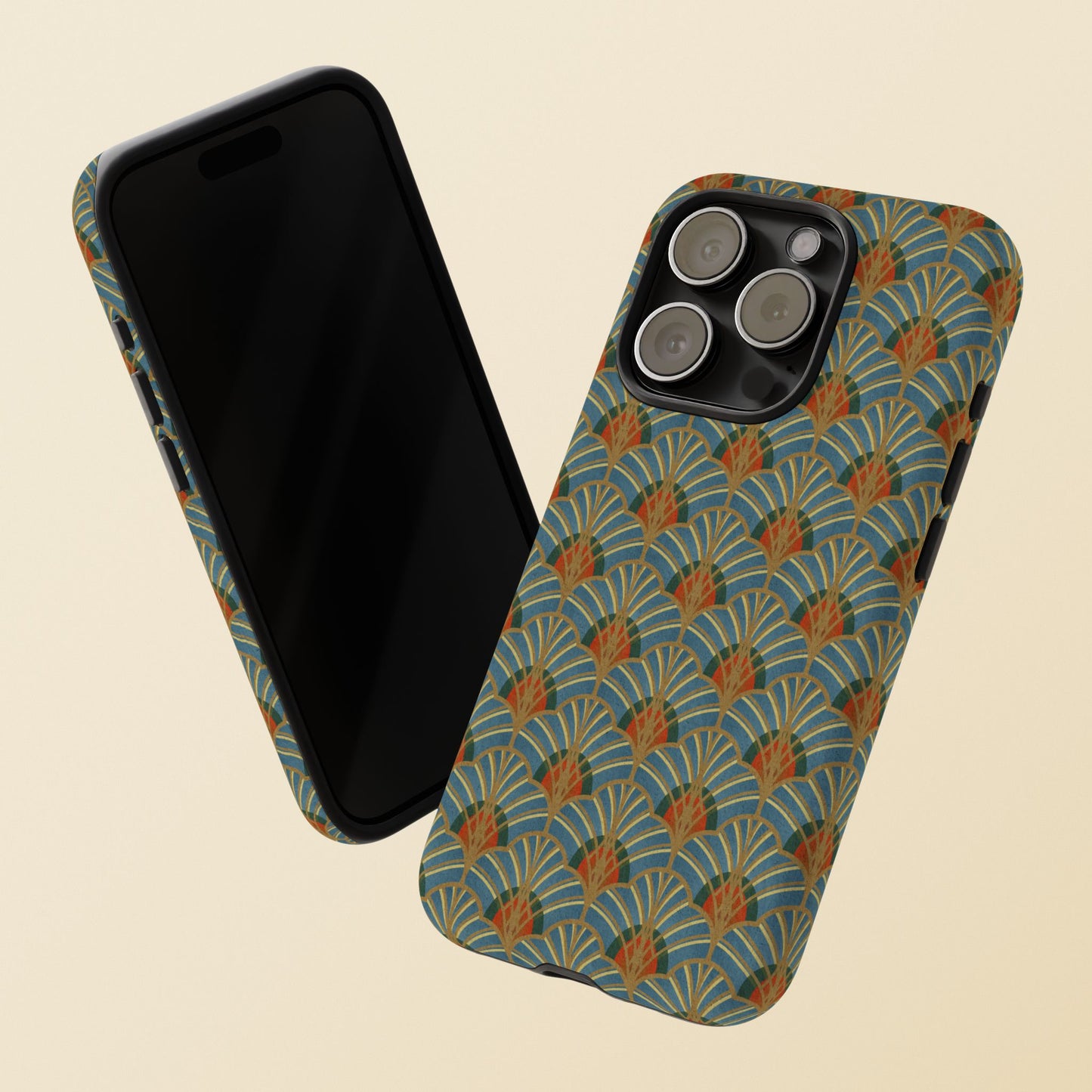 Art Deco Elegance Protective Phone Case Malachite Echo (iPhone, Pixel, Galaxy)
