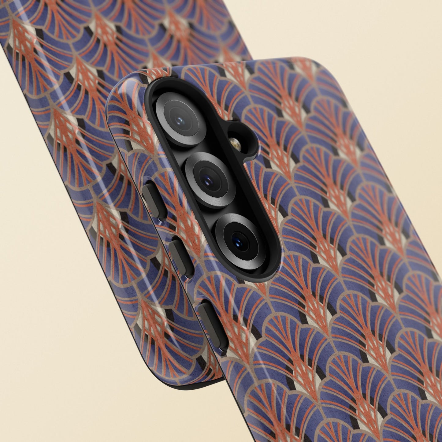 Art Deco Elegance Protective Phone Case Sapphire Dusk