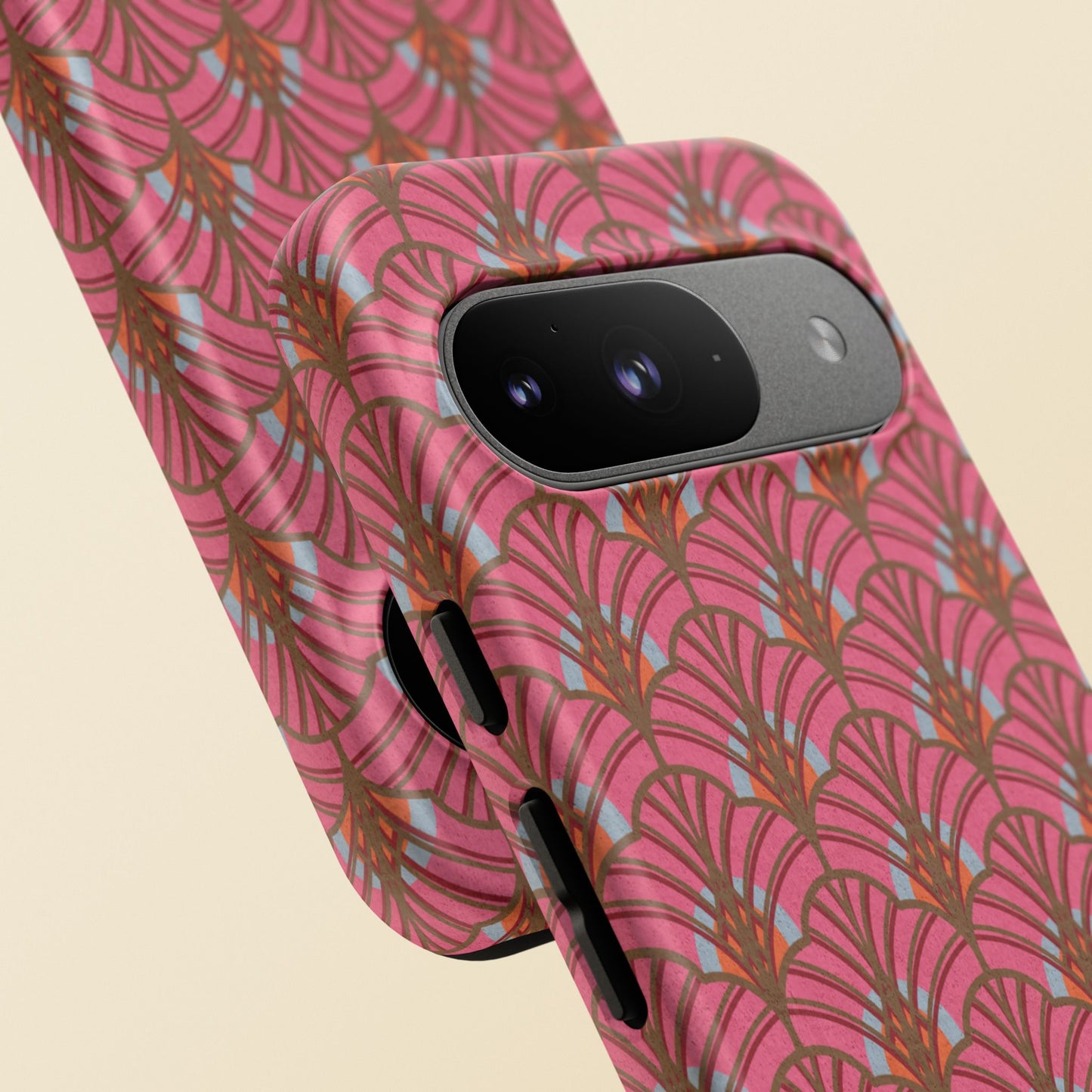 Art Deco Elegance Protective Phone Case Rose Quartz Radiance (iPhone, Pixel, Galaxy)