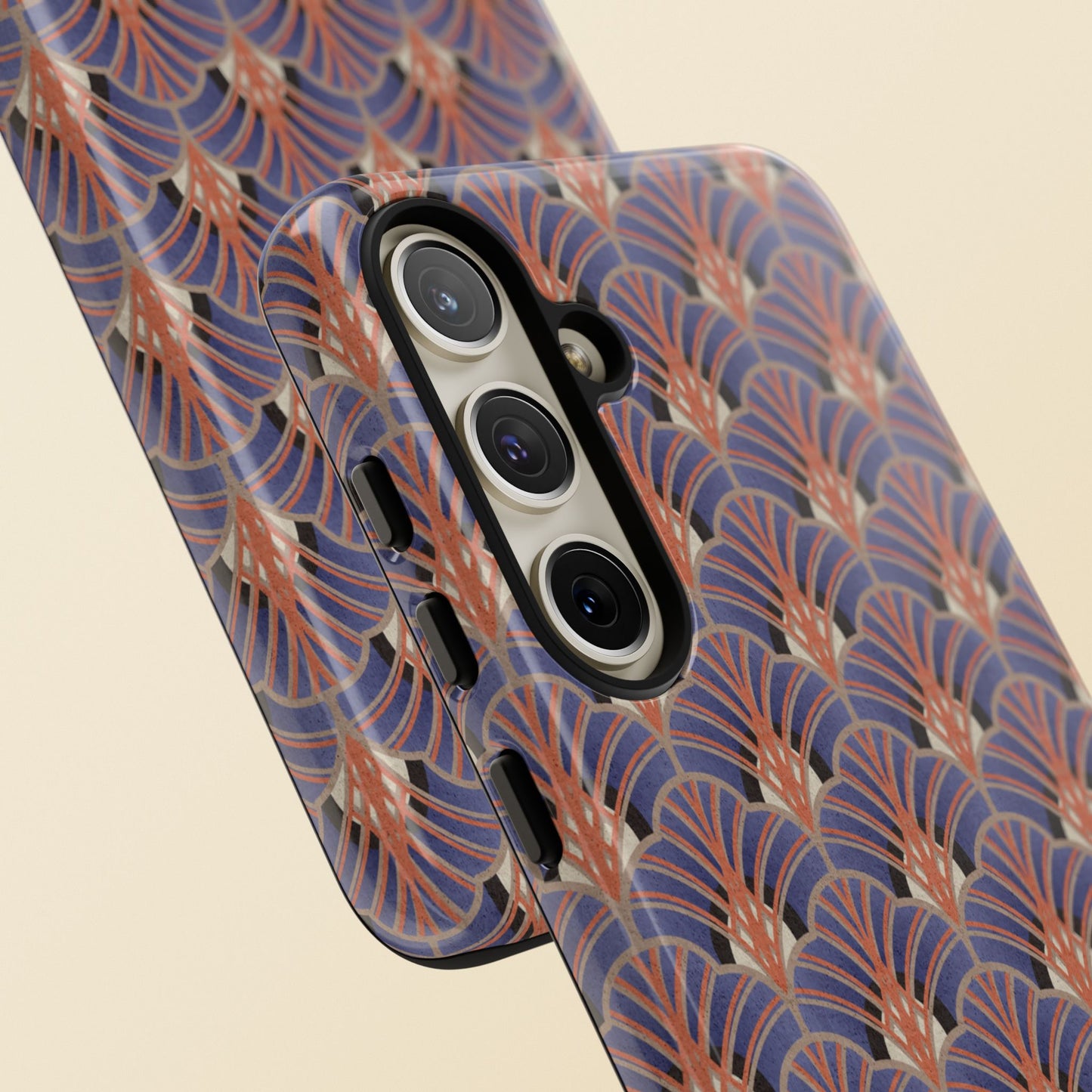 Art Deco Elegance Protective Phone Case Sapphire Dusk