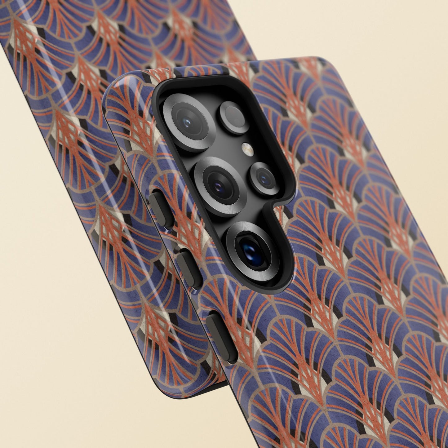 Art Deco Elegance Protective Phone Case Sapphire Dusk