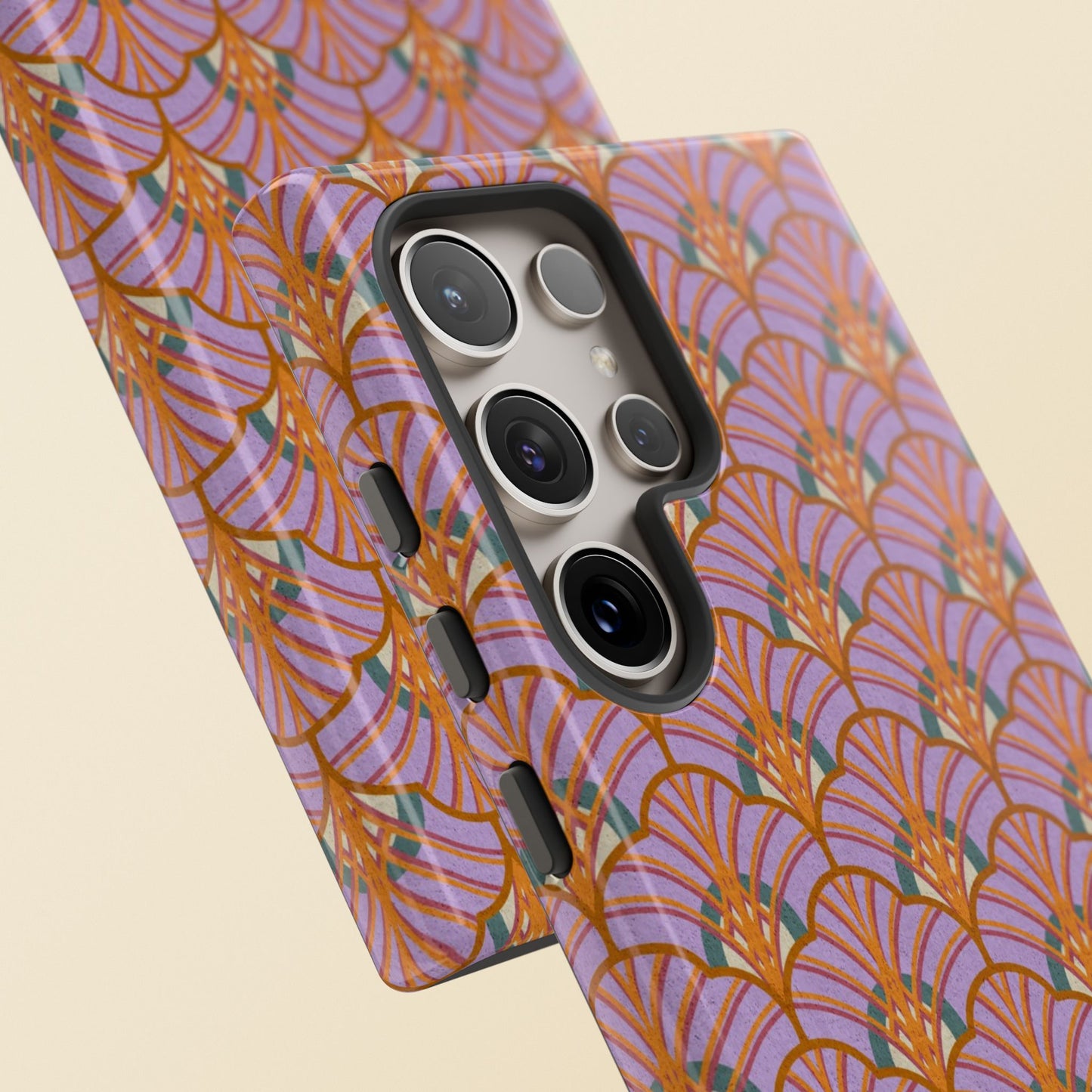 Art Deco Elegance Protective Phone Case Topaz Sunset (iPhone, Pixel, Galaxy)