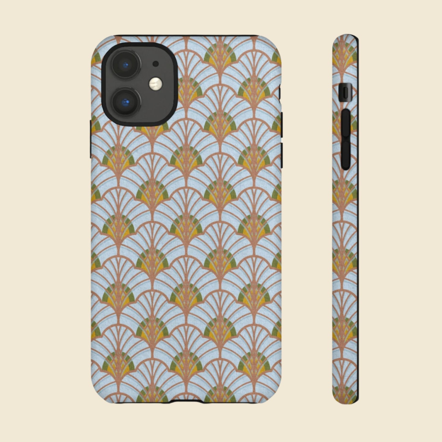 Art Deco Elegance Protective Phone Case Aquamarine Dream (iPhone, Pixel, Galaxy)