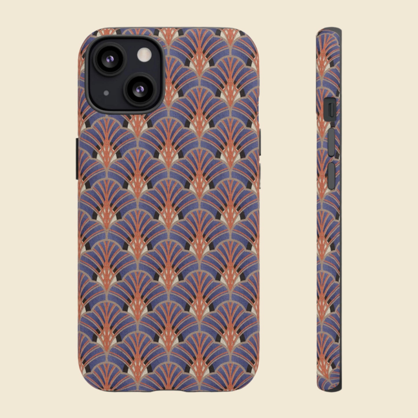 Art Deco Elegance Protective Phone Case Sapphire Dusk