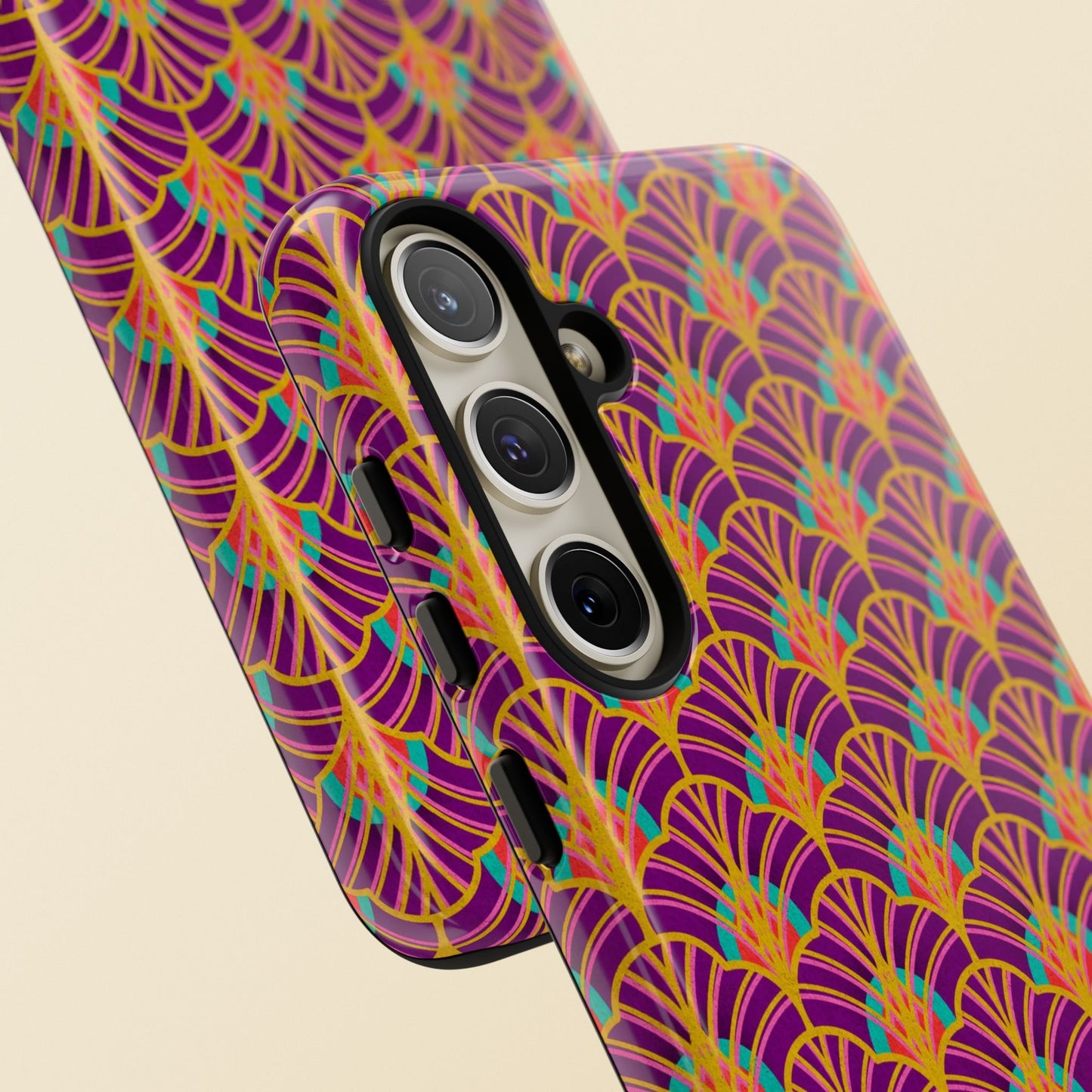 Art Deco Elegance Protective Phone Case Amethyst Glow (iPhone, Pixel, Galaxy)