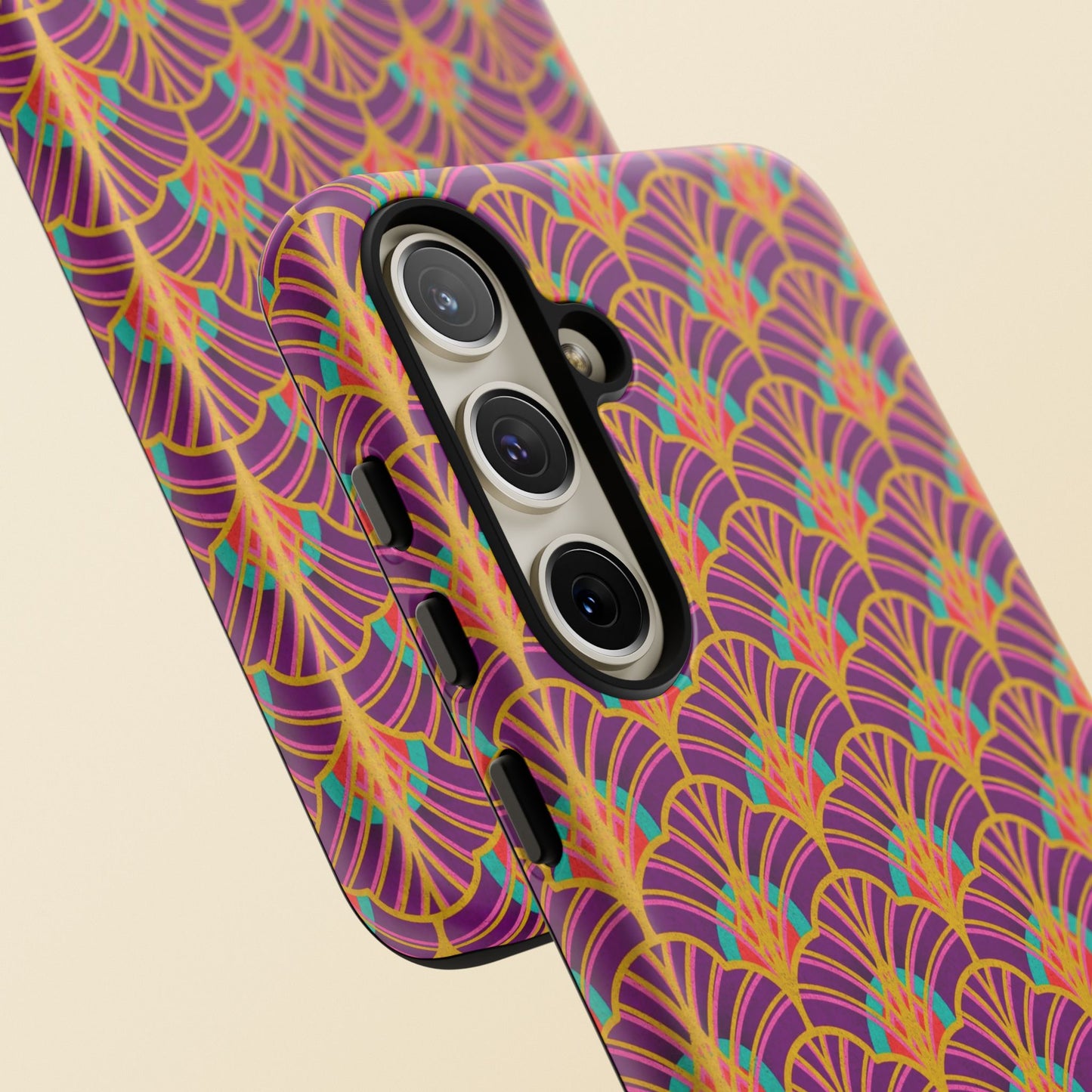 Art Deco Elegance Protective Phone Case Amethyst Glow (iPhone, Pixel, Galaxy)