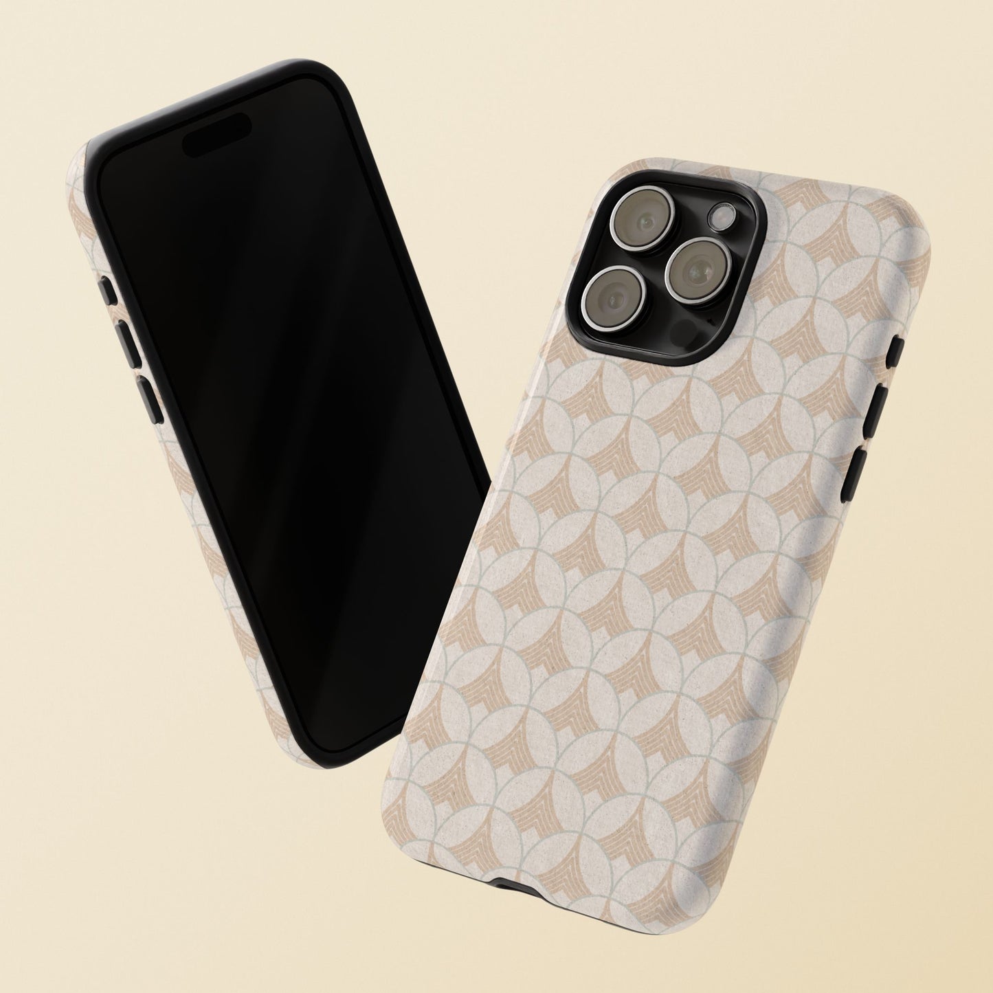 Art Deco Elegance Protective Phone Case Pearl Whisper (iPhone, Pixel, Galaxy)