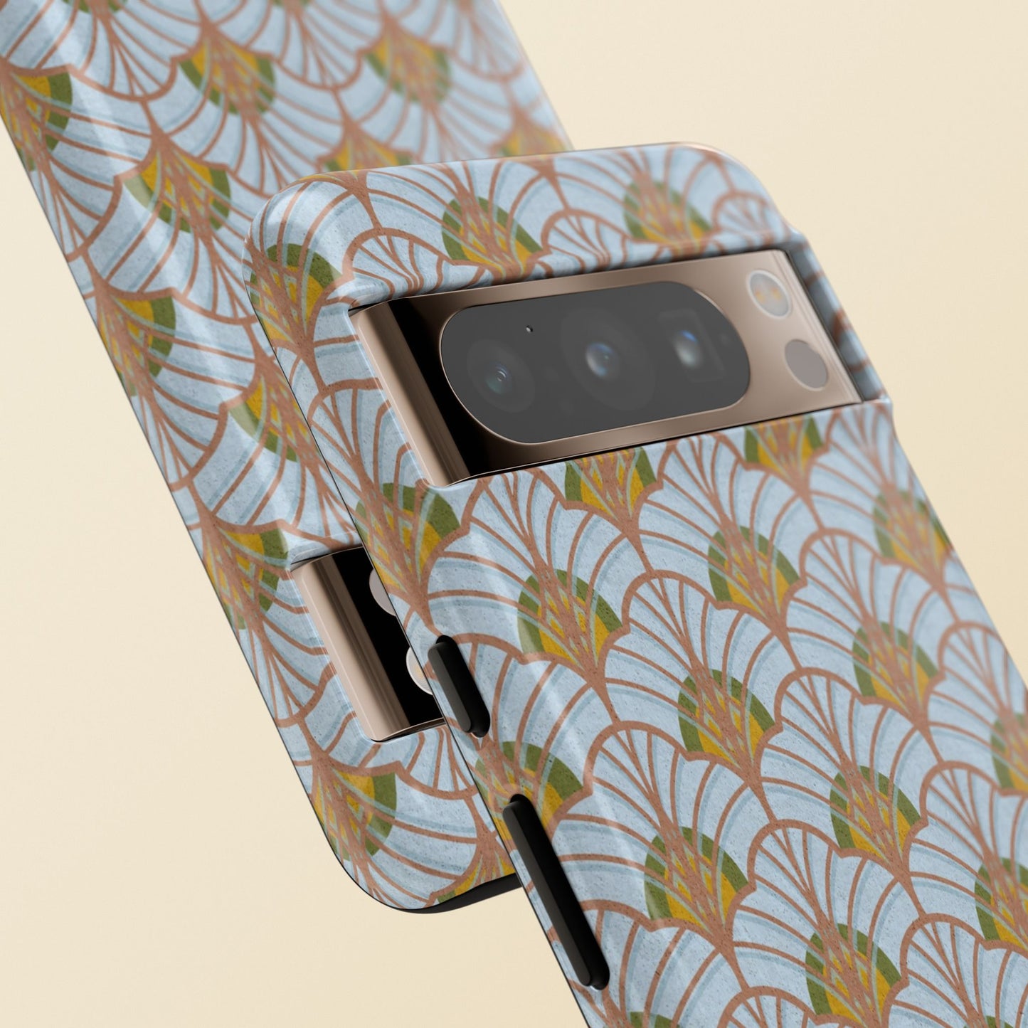 Art Deco Elegance Protective Phone Case Aquamarine Dream (iPhone, Pixel, Galaxy)