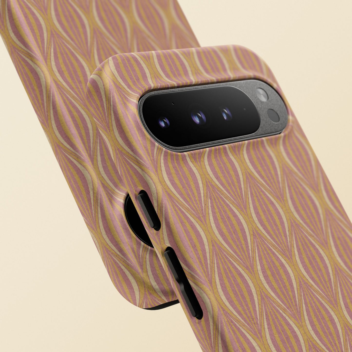 Art Deco Elegance Protective Phone Case Bronze Blush (iPhone, Pixel, Galaxy)