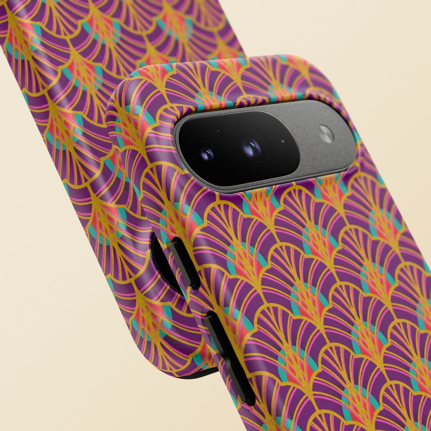 Art Deco Elegance Protective Phone Case Amethyst Glow (iPhone, Pixel, Galaxy)