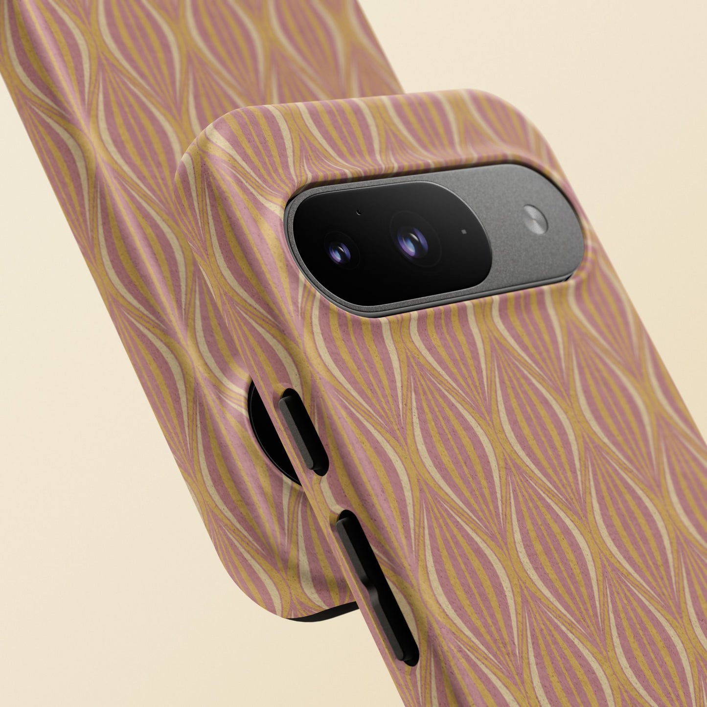 Art Deco Elegance Protective Phone Case Bronze Blush (iPhone, Pixel, Galaxy)