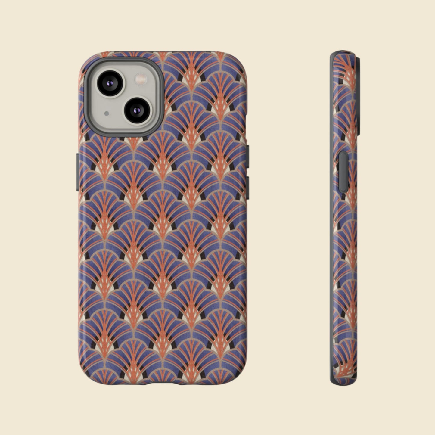 Art Deco Elegance Protective Phone Case Sapphire Dusk