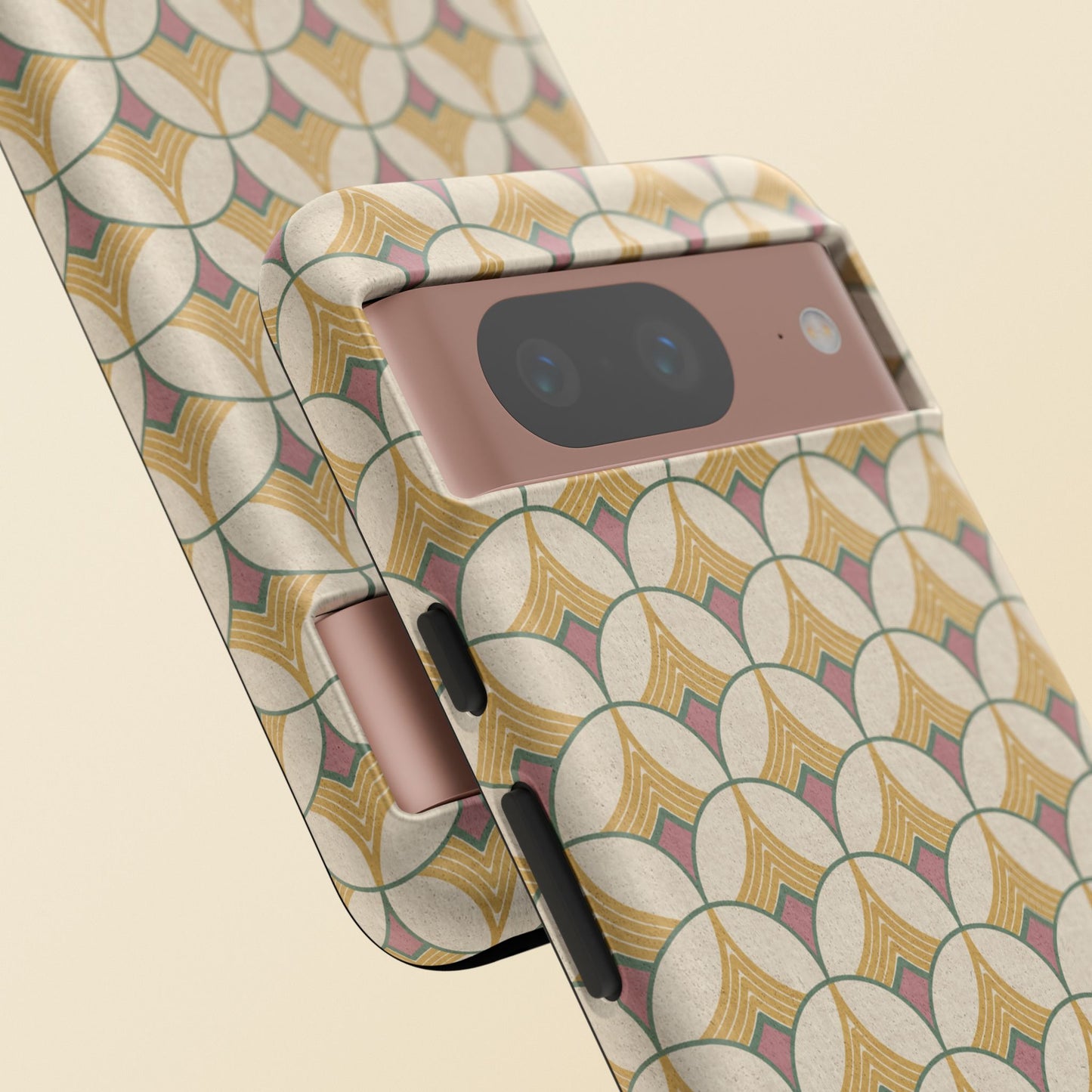 Art Deco Elegance Protective Phone Case Ivory Mosaic (iPhone, Pixel, Galaxy)