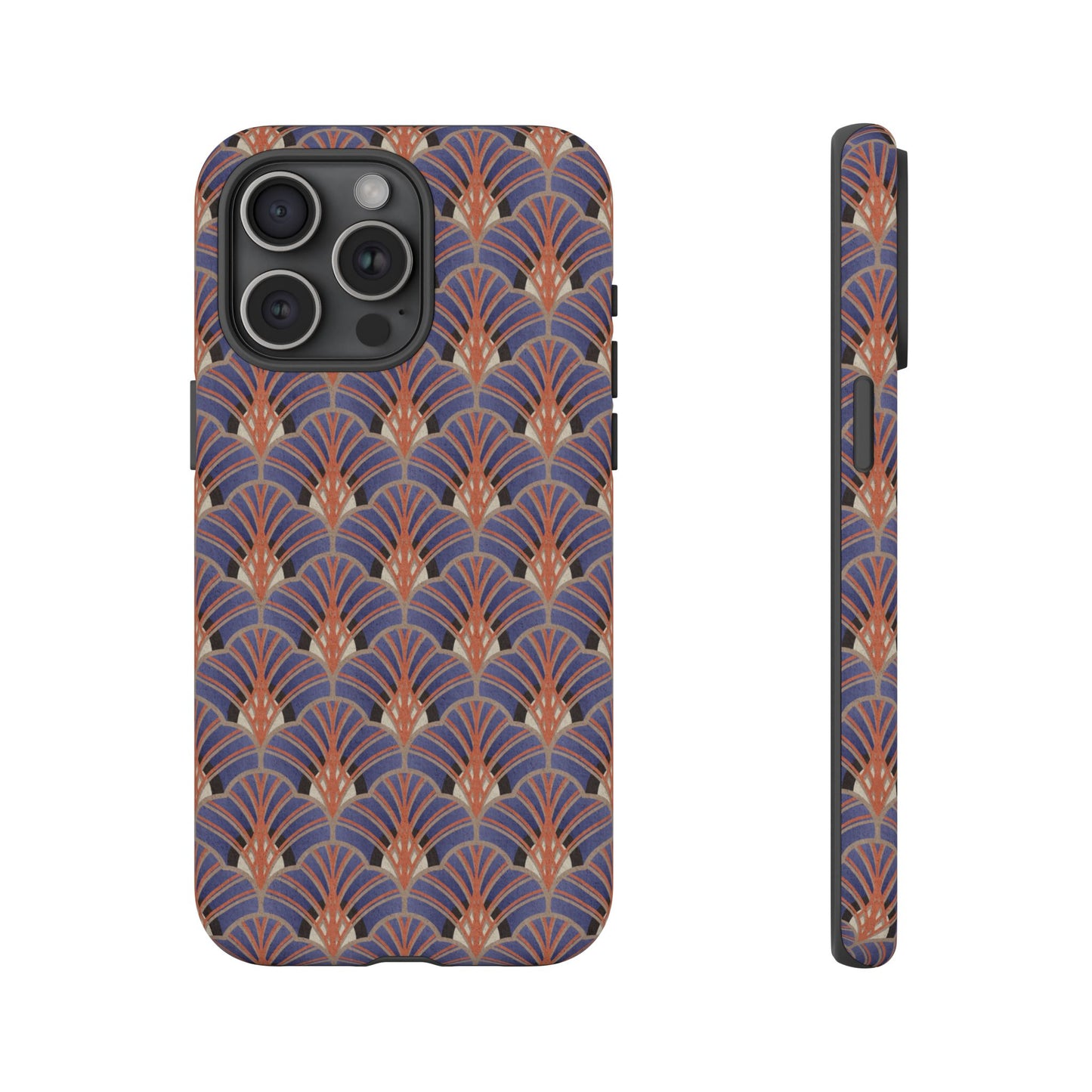 Art Deco Elegance Protective Phone Case Sapphire Dusk