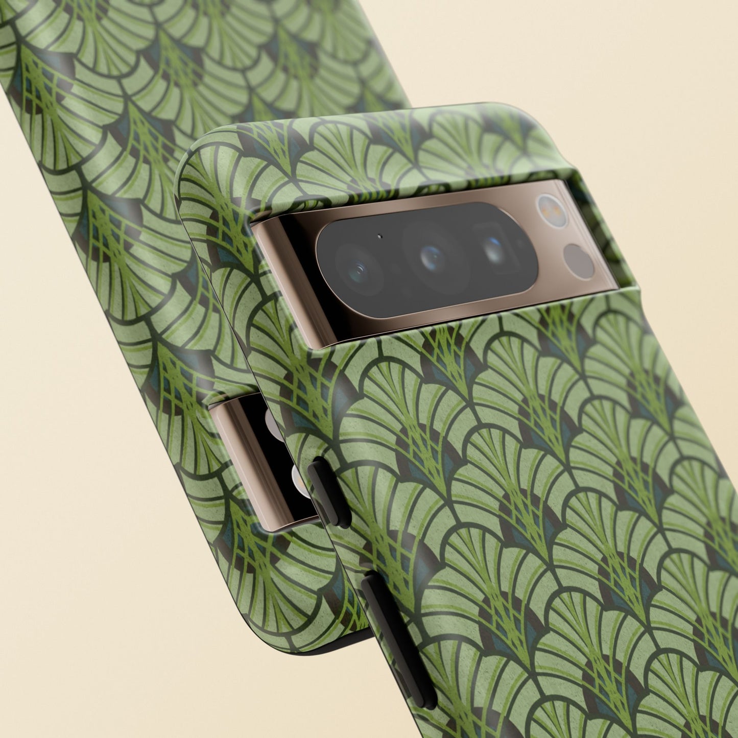 Art Deco Elegance Protective Phone Case Emerald Cascade (iPhone, Pixel, Galaxy)