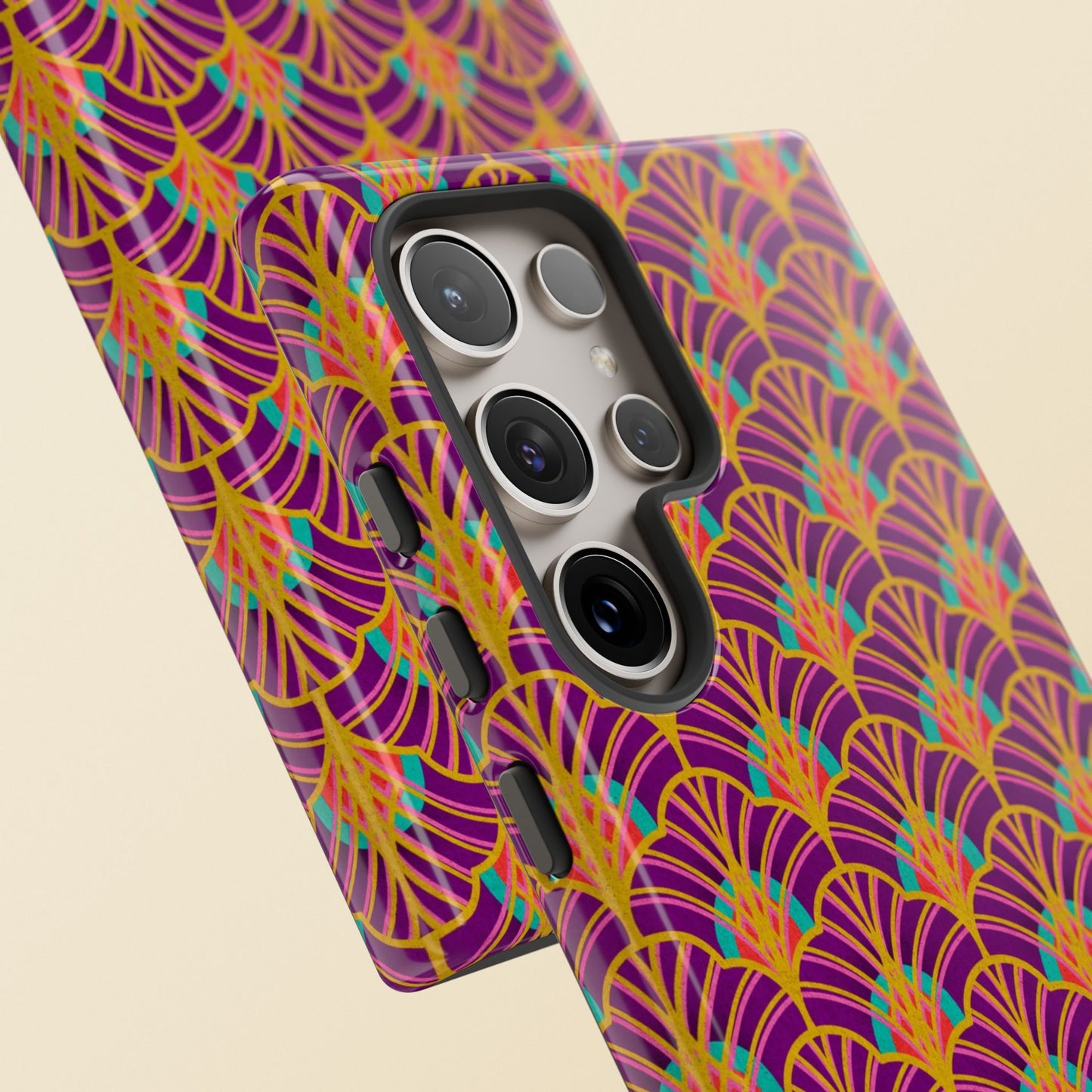 Art Deco Elegance Protective Phone Case Amethyst Glow (iPhone, Pixel, Galaxy)
